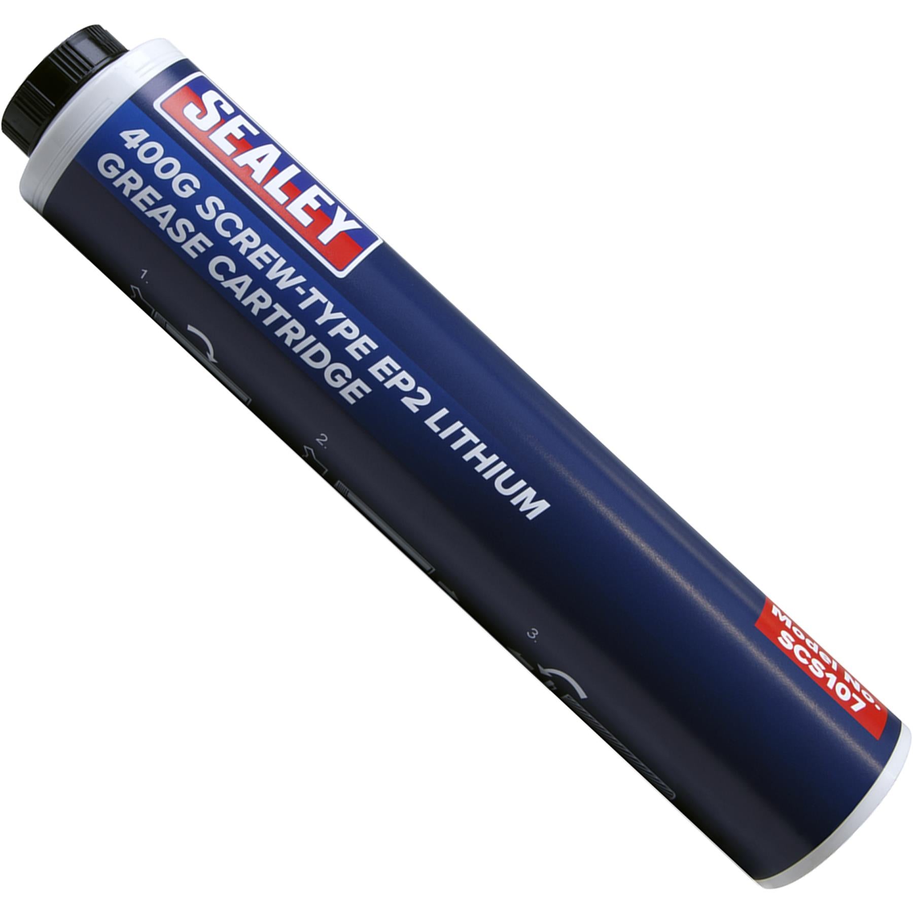 Sealey Screw-Type EP2 Lithium Grease Cartridge 400g