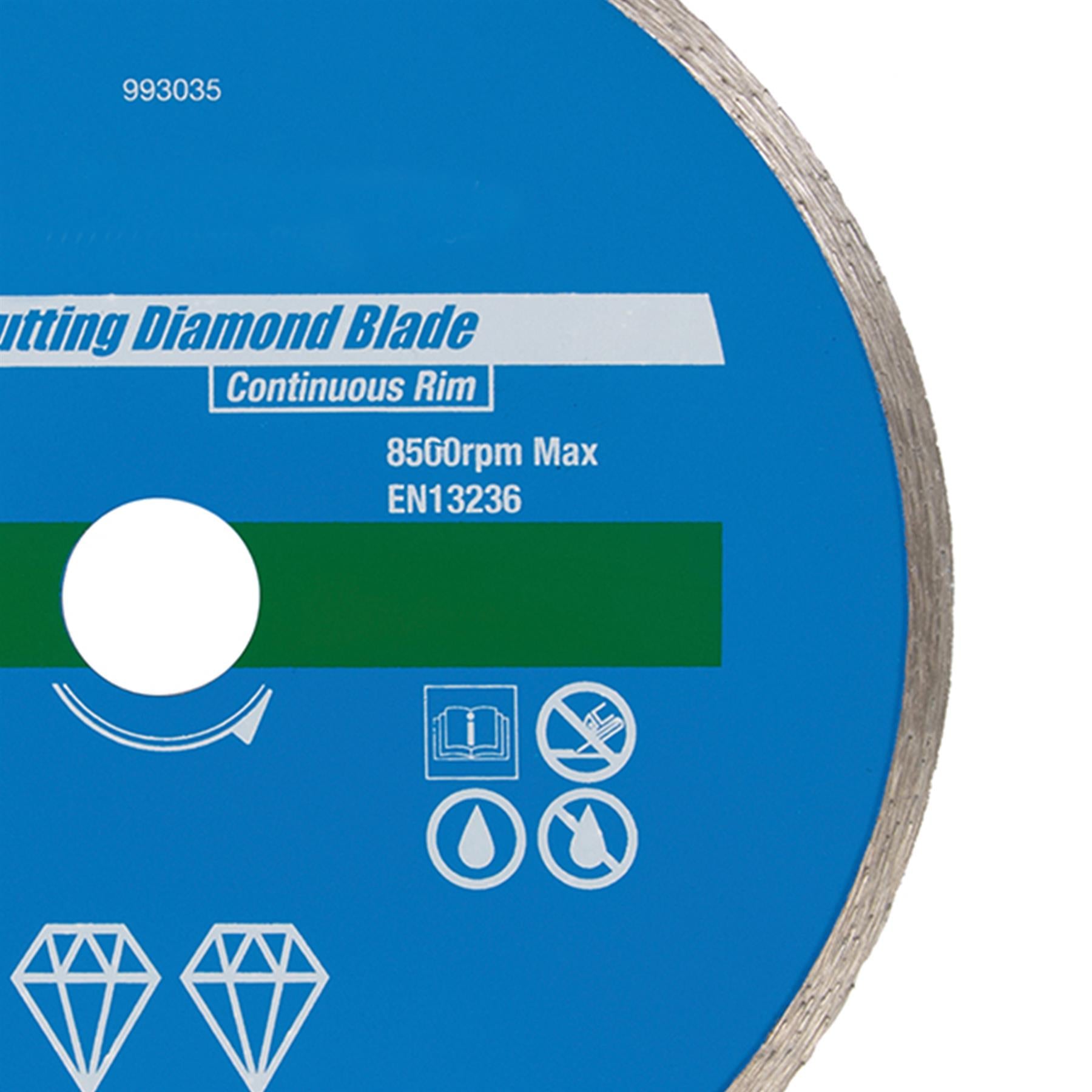 Continous Rim Tile Ceramic Cutting Diamond Blade 180 x 22.23mm Wet Or Dry Use Saw Blade