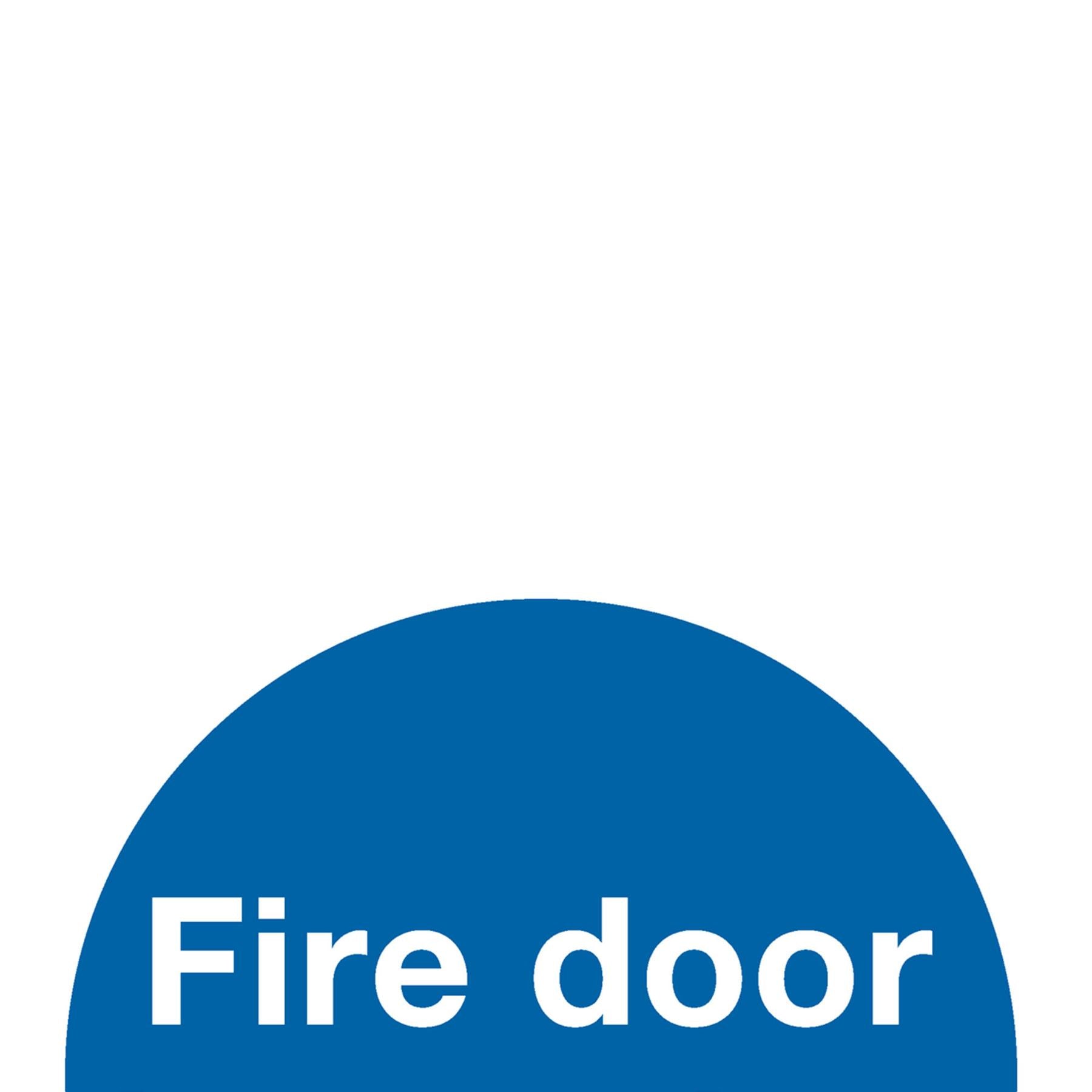 Mandatory Safety Sign - Fire Door Keep Shut - Rigid Plastic