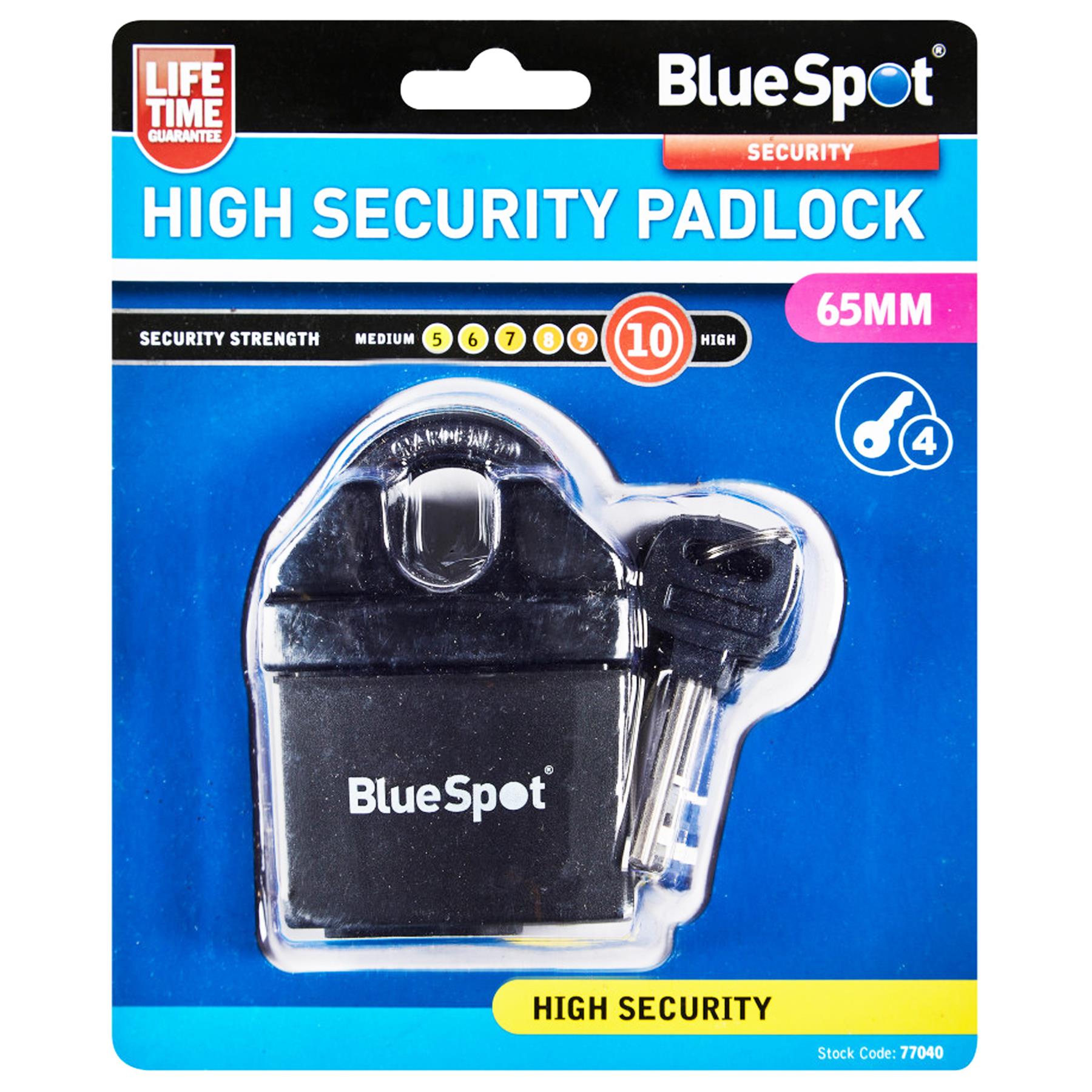 BlueSpot 65mm Insulated SECURITY PADLOCK Weather Proof HD Durable Secure Lock