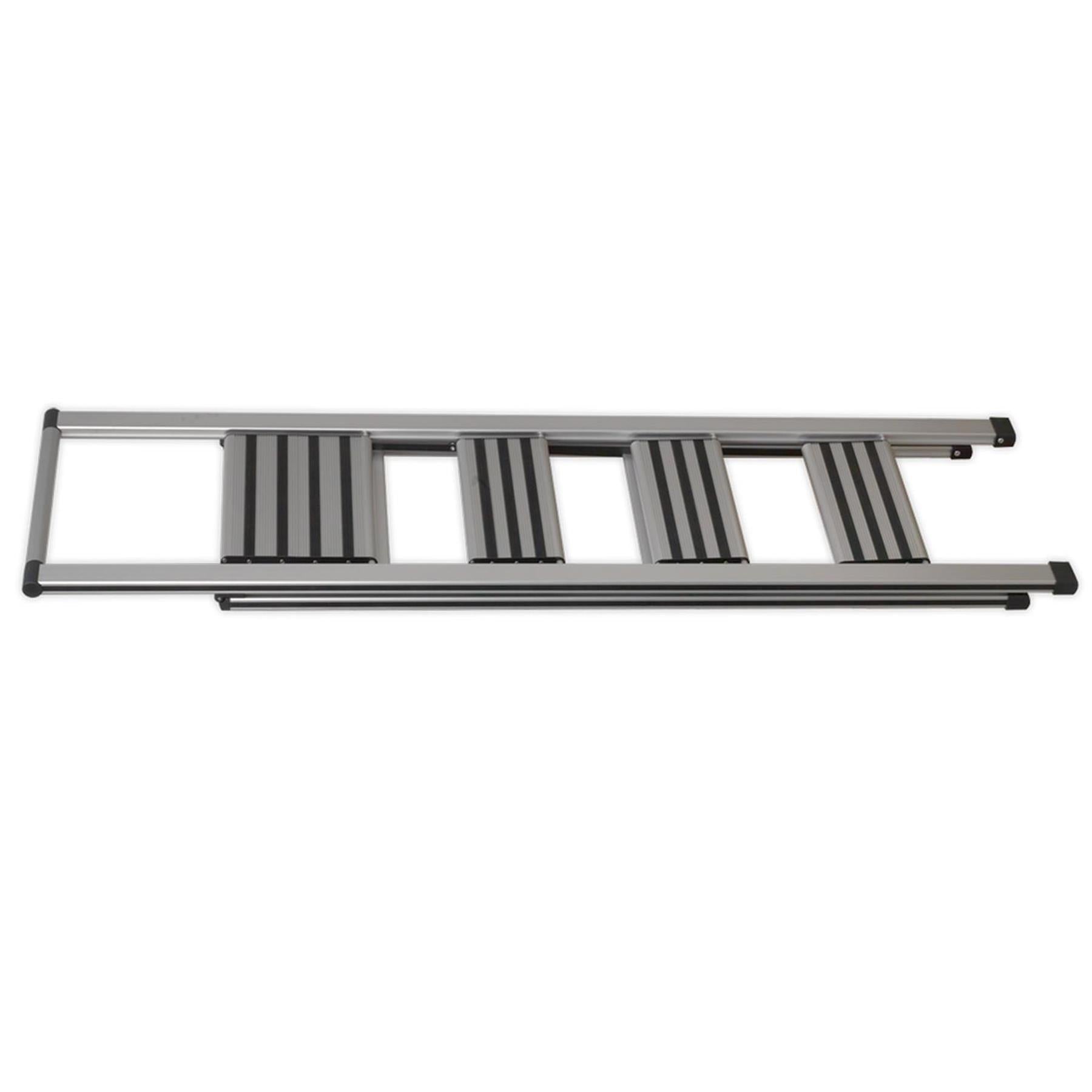 Sealey Aluminium Professional Folding Step Ladder 4-Step 150kg Capacity