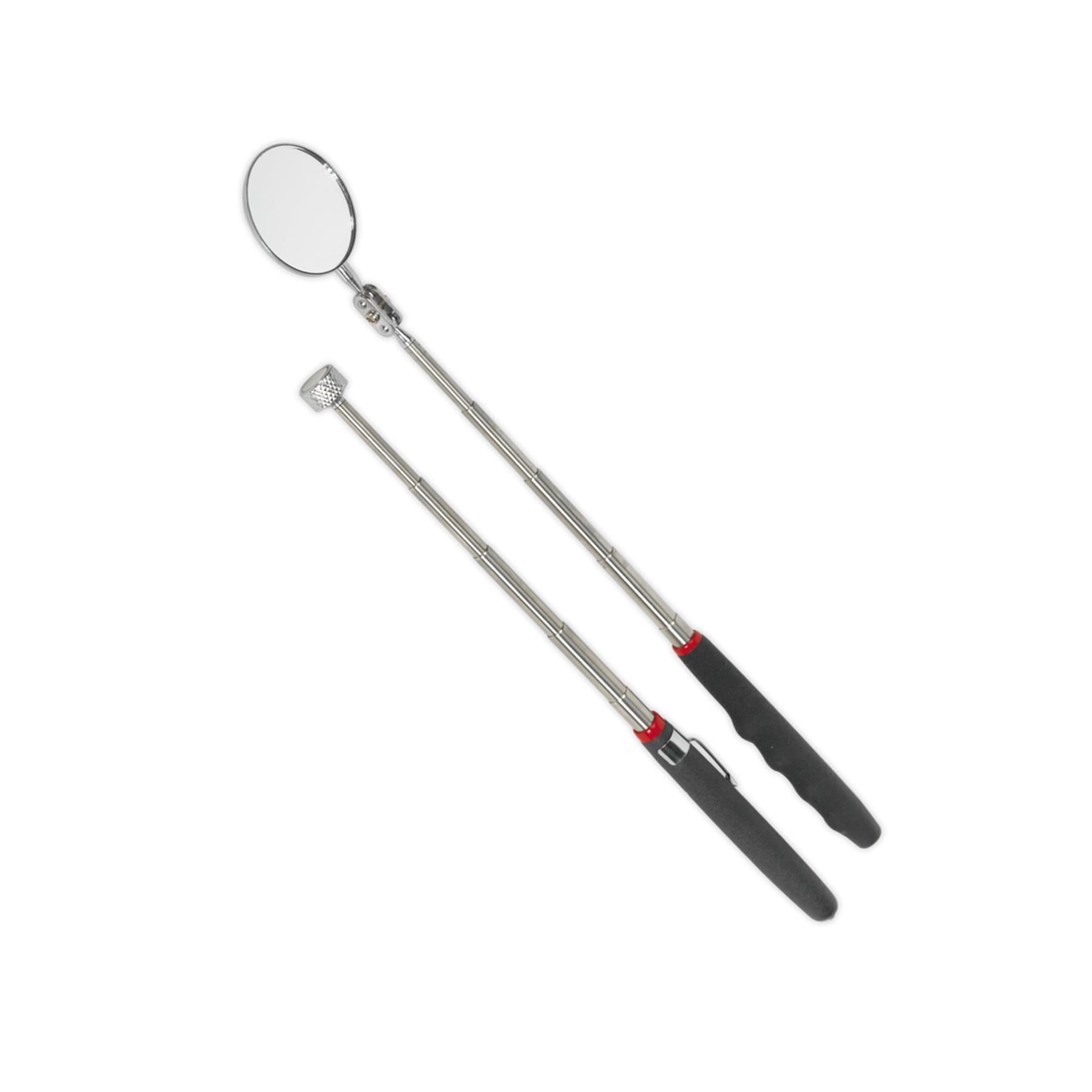 Sealey Telescopic Magnetic Pick-Up Tool & Inspection Mirror Set 2pc