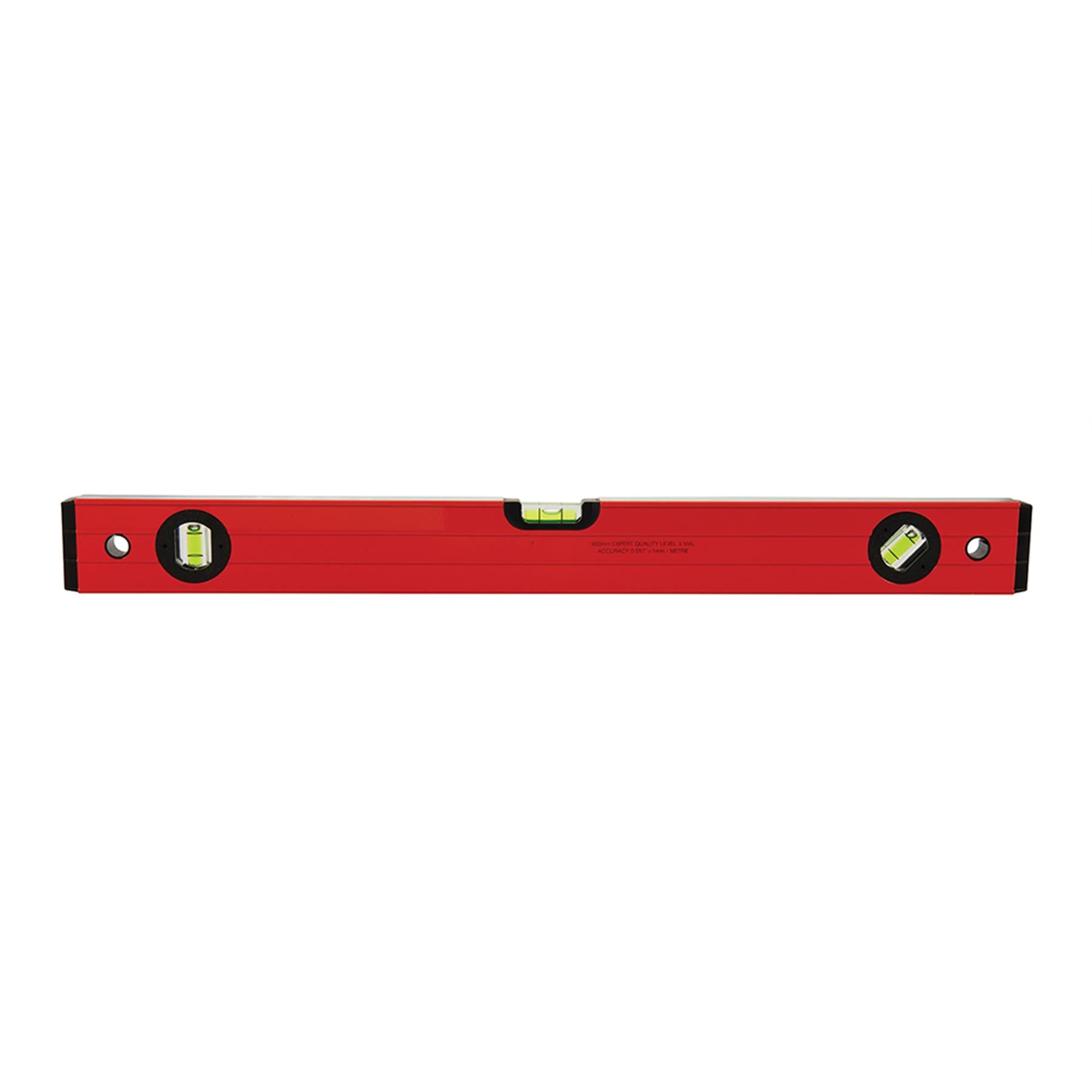 Spirit Level 1200mm Box section width 59mm - 45, 90 & 180 vials aluminium