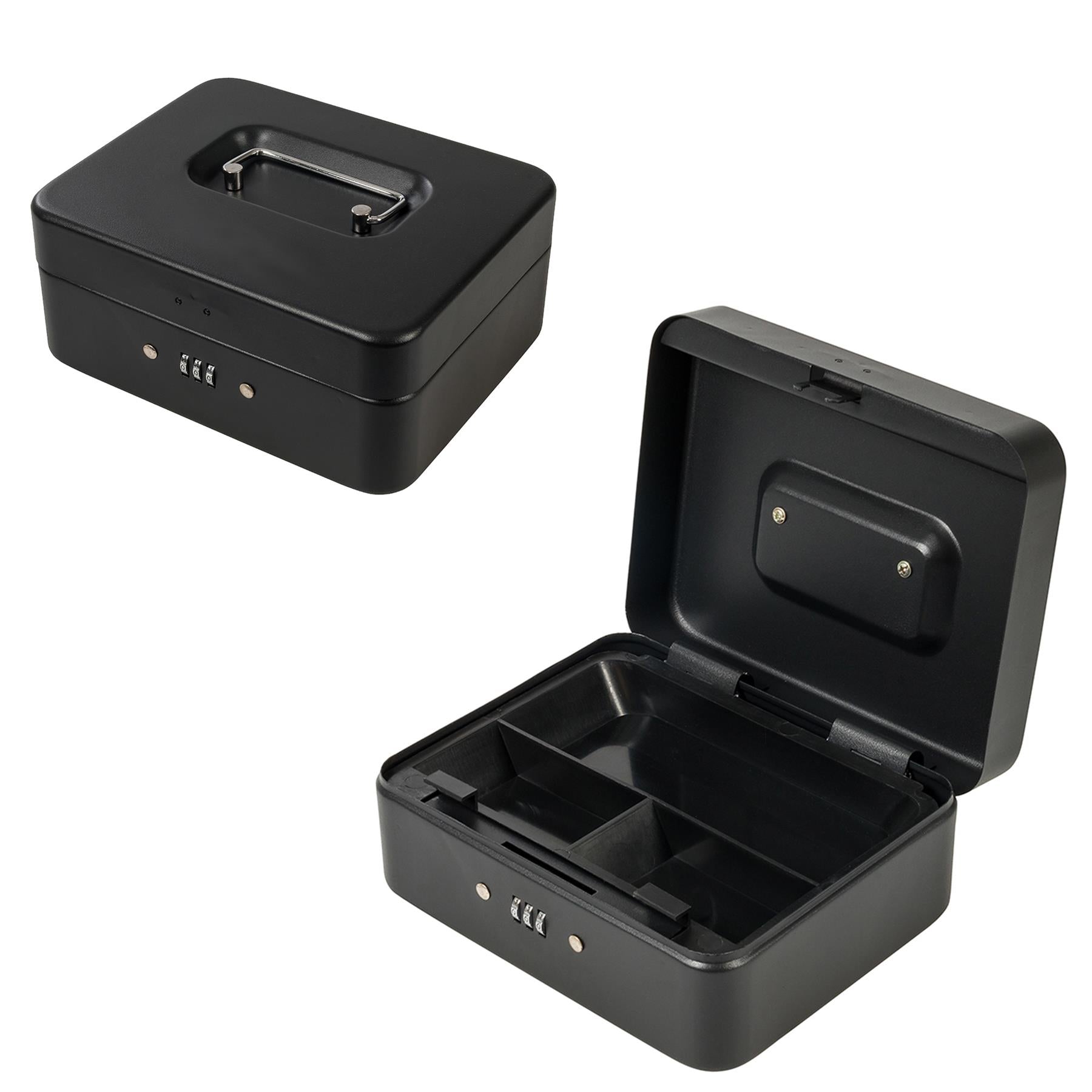 3-Digit Combination Cash & Valuables Safe Box 200 x 160 x 90mm Powder Coated