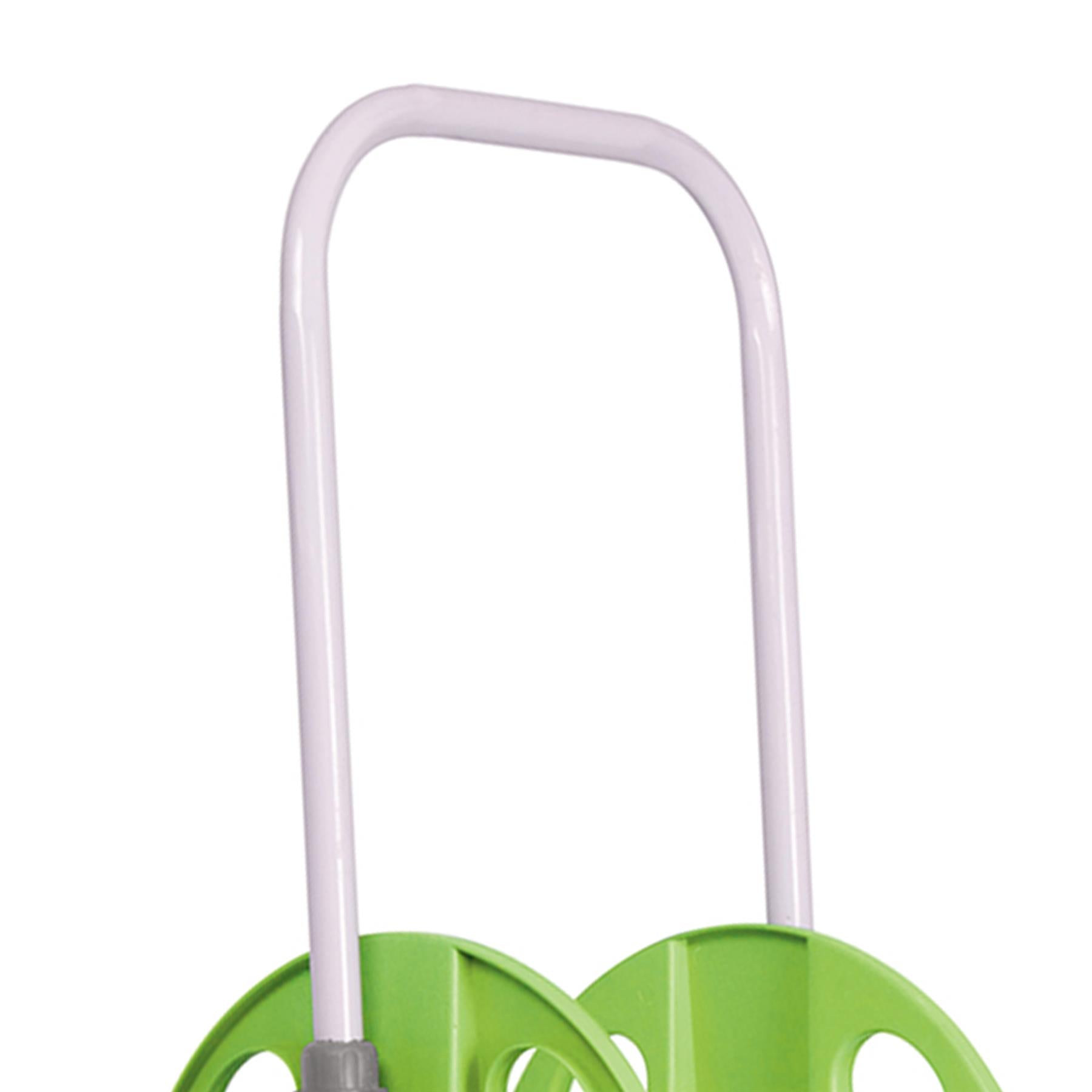 Wheeled Lightweight Garden Hose Pipe Reel Cart 45M Capacity Easy To Wheel