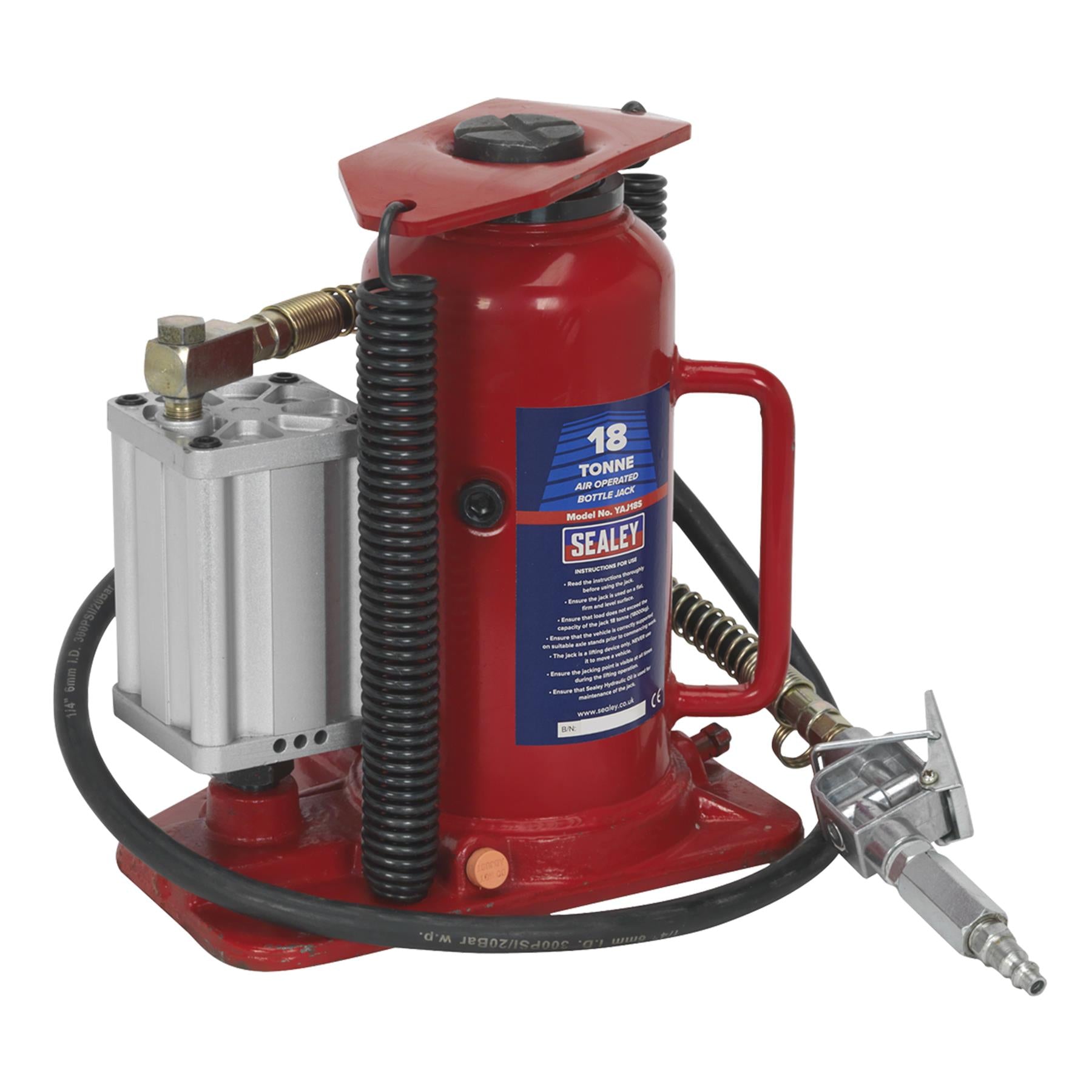 Sealey Air Operated Bottle Jack 18tonne Powerful & Reliable