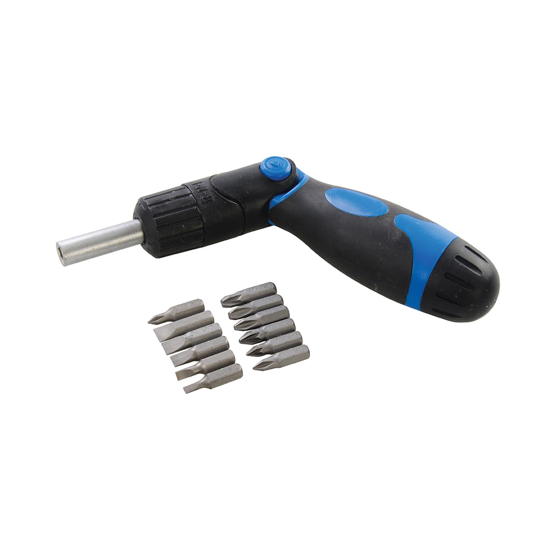 3 Way Multi-Bit Ratchet Screwdriver Fixed, Forward & Reverse Action Settings
