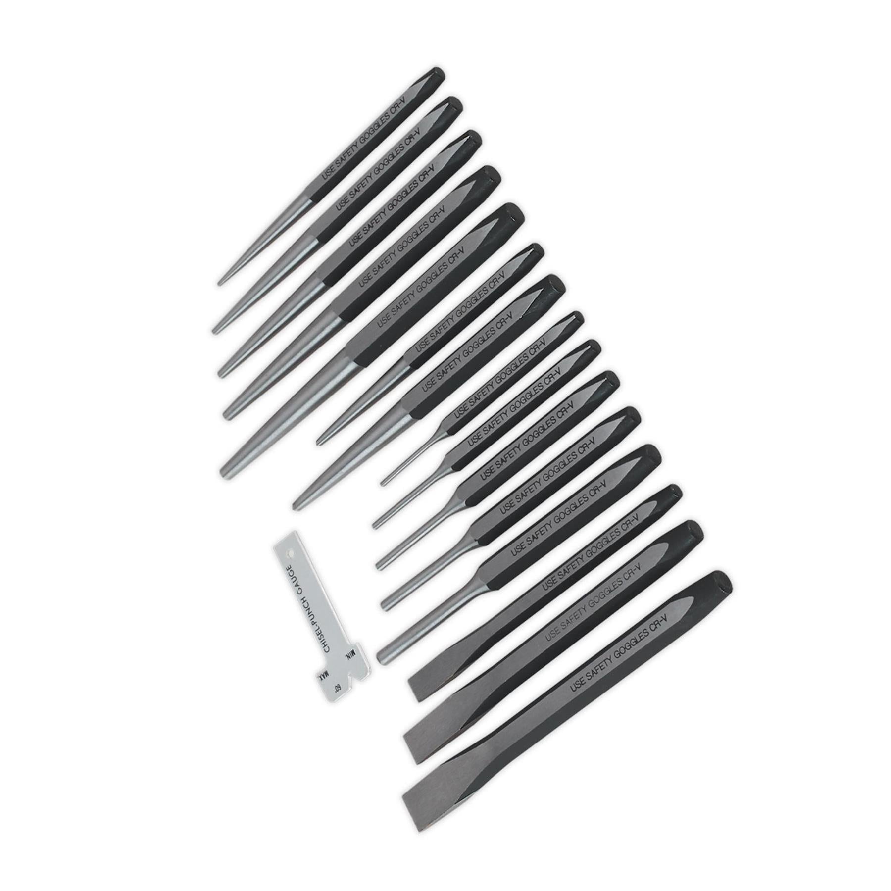 Sealey Punch & Chisel Set 16pc