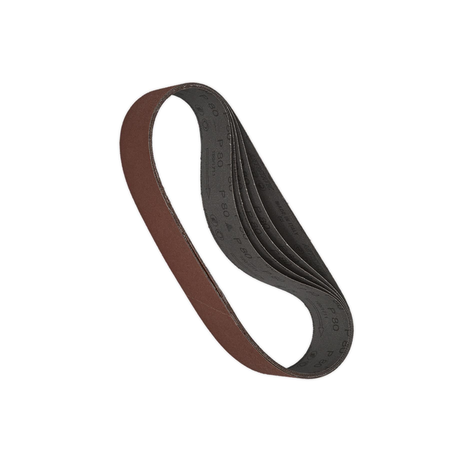 Sealey Sanding Belt 50 x 686mm 80Grit Pack of 5