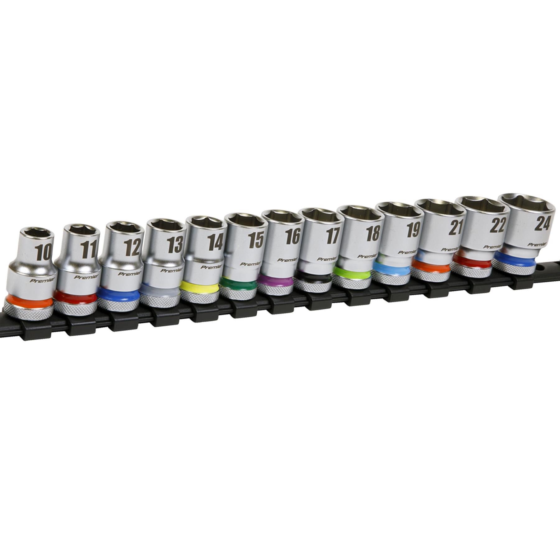 Sealey Socket Set 13pc 1/2"Sq Drive 6pt WallDrive� Metric