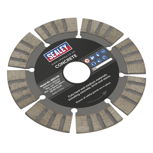 Sealey Concrete Cutting Disc Dry Use �115mm