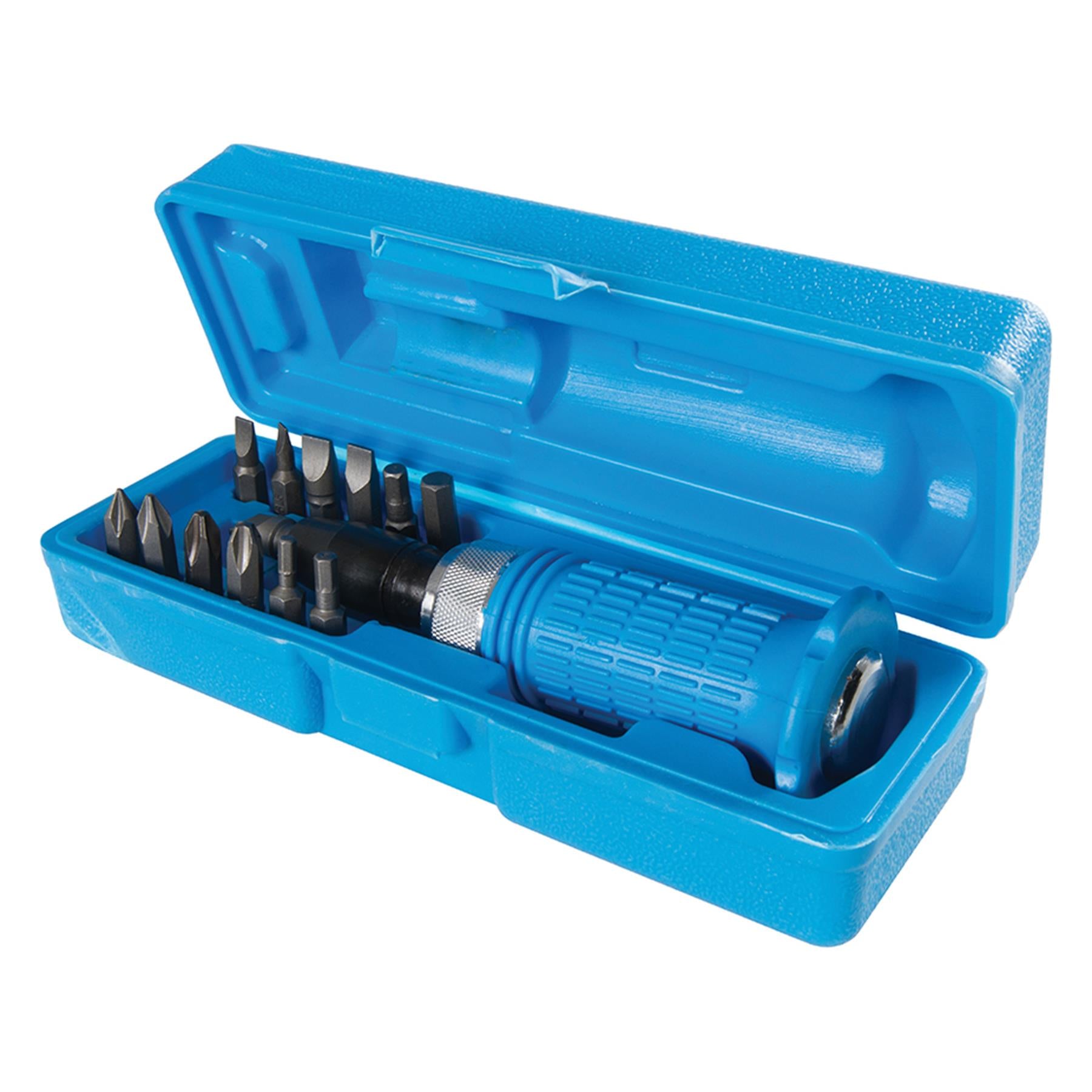 14Pce Soft-Grip Impact Driver Set Fully Reversible Action 1/2" Square Attachment