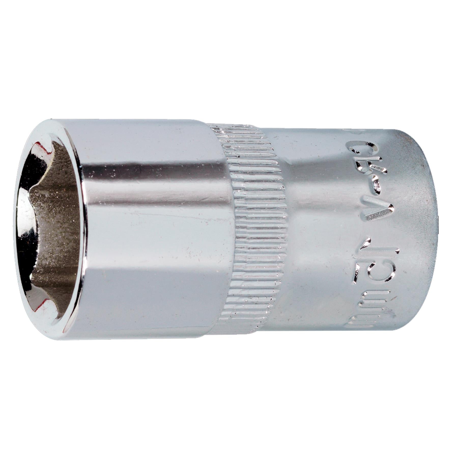 Sealey WallDrive Socket 15mm 1/2"Sq Drive Fully Polished