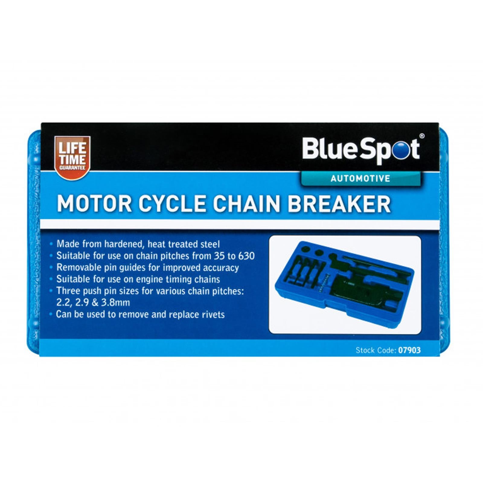 BlueSpot Motor Cycle Chain Breaker And Riveting Tools Removable Pin
