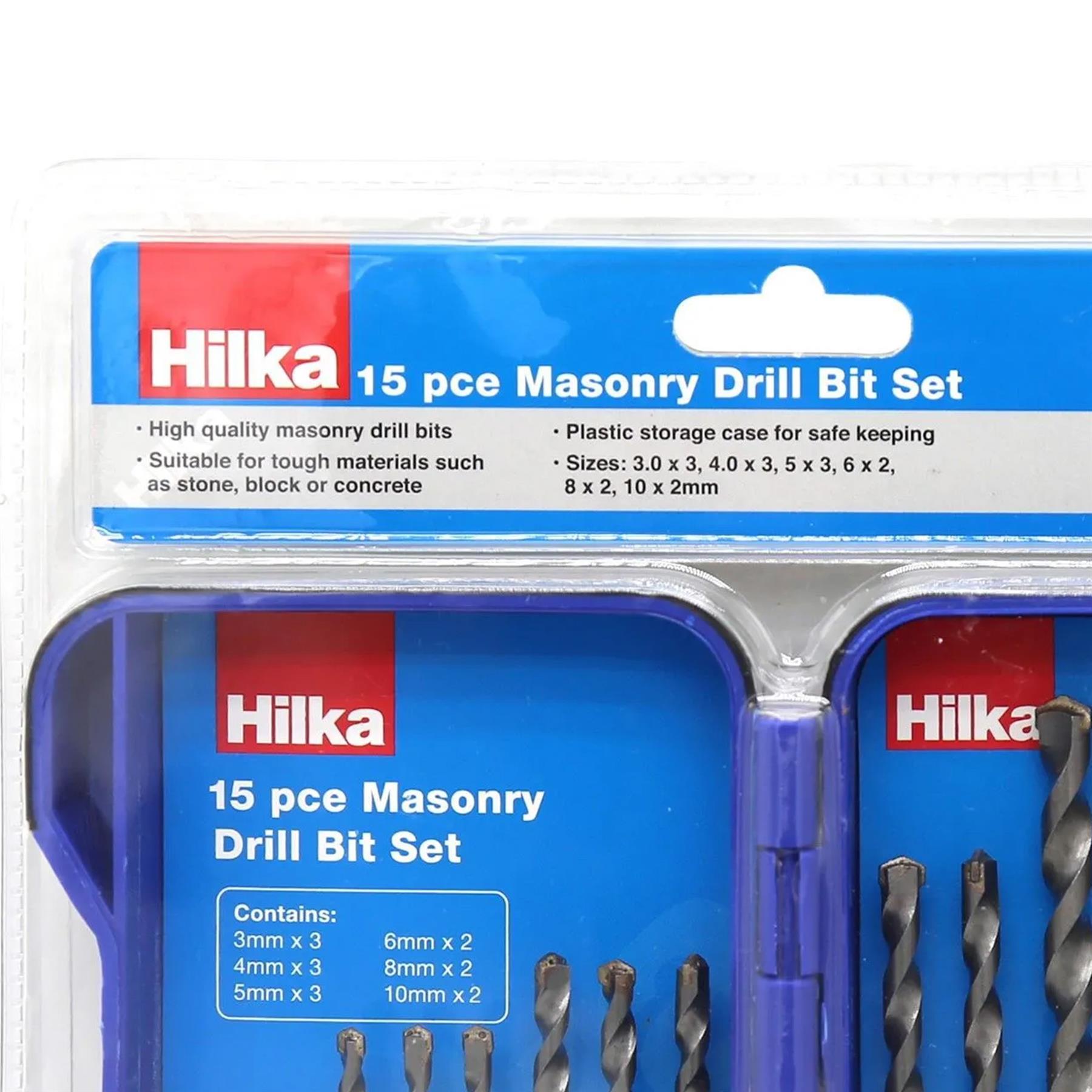 15 pce Masonry Drill Bit Set