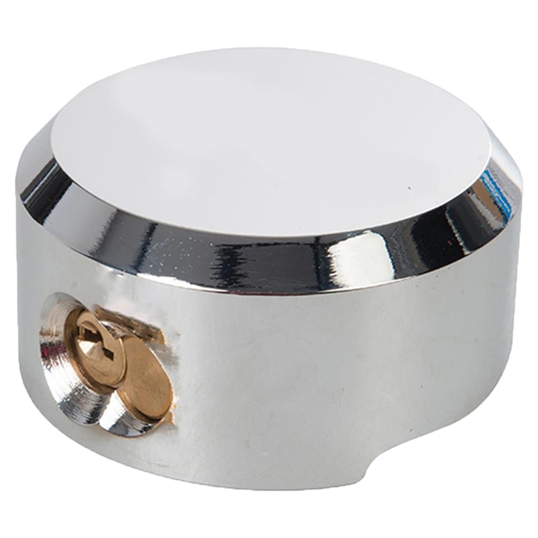 Shackleless Padlock Van Lock Replacement Chrome Plated With 3 Brass Keys 73mm