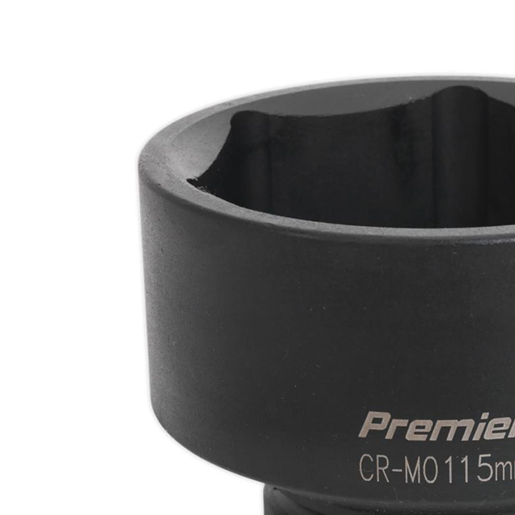 Sealey Impact Socket 115mm 1"Sq Drive Chrome Molybdenum Lifetime Guarantee