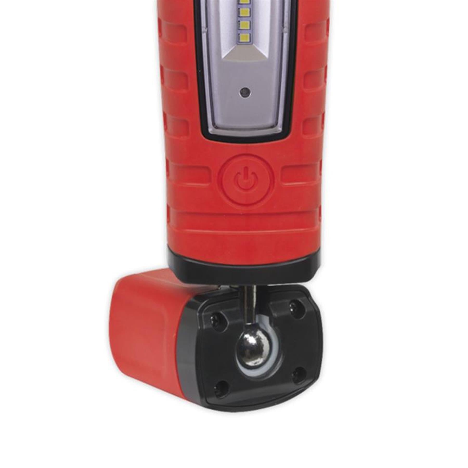 Sealey R/Charge 360 Insp Light 10 SMD LED & 3W SMD LED Red Li-ion