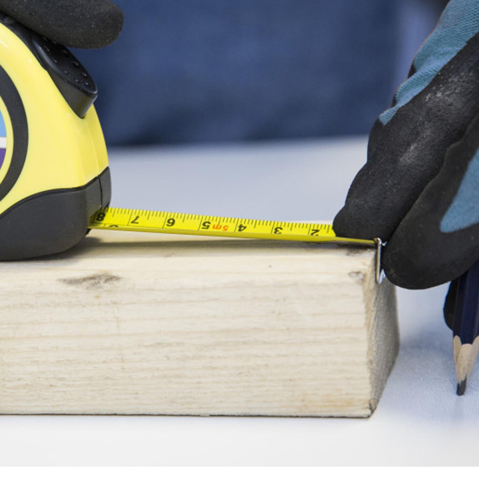 BlueSpot 5 M Meter Measuring Measure Tape Retractable Metal Lock Mechanism 16Ft Tools