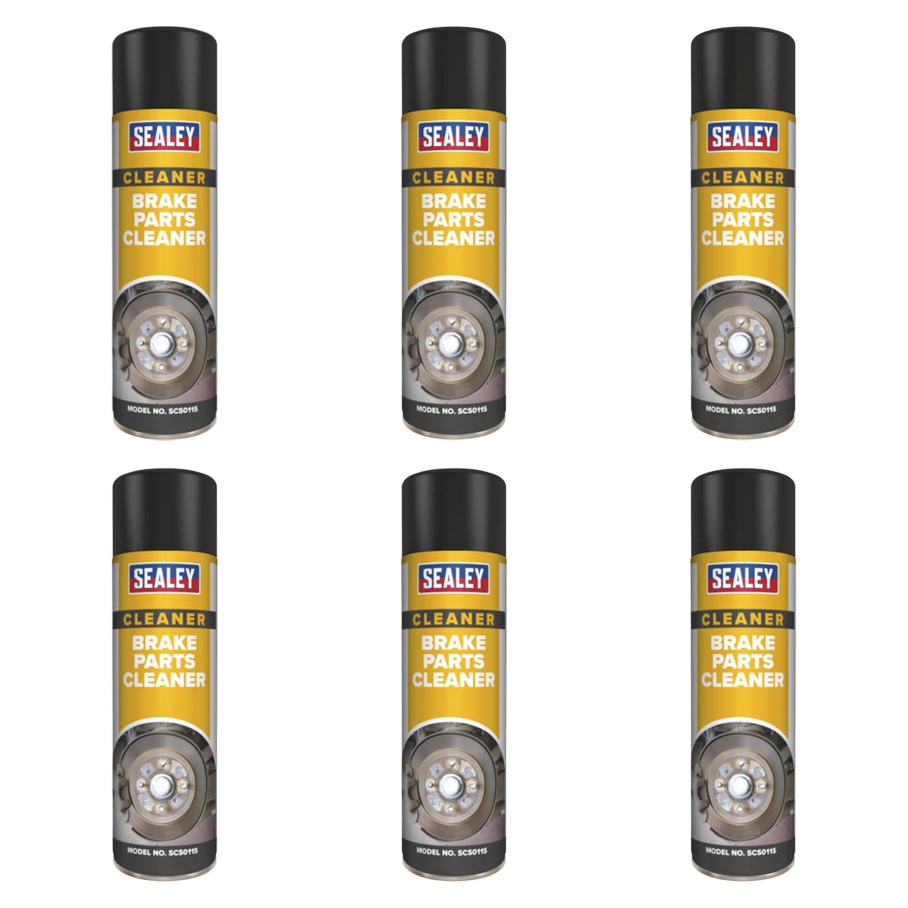 Sealey Brake Parts Cleaner 500ml Pack of 6