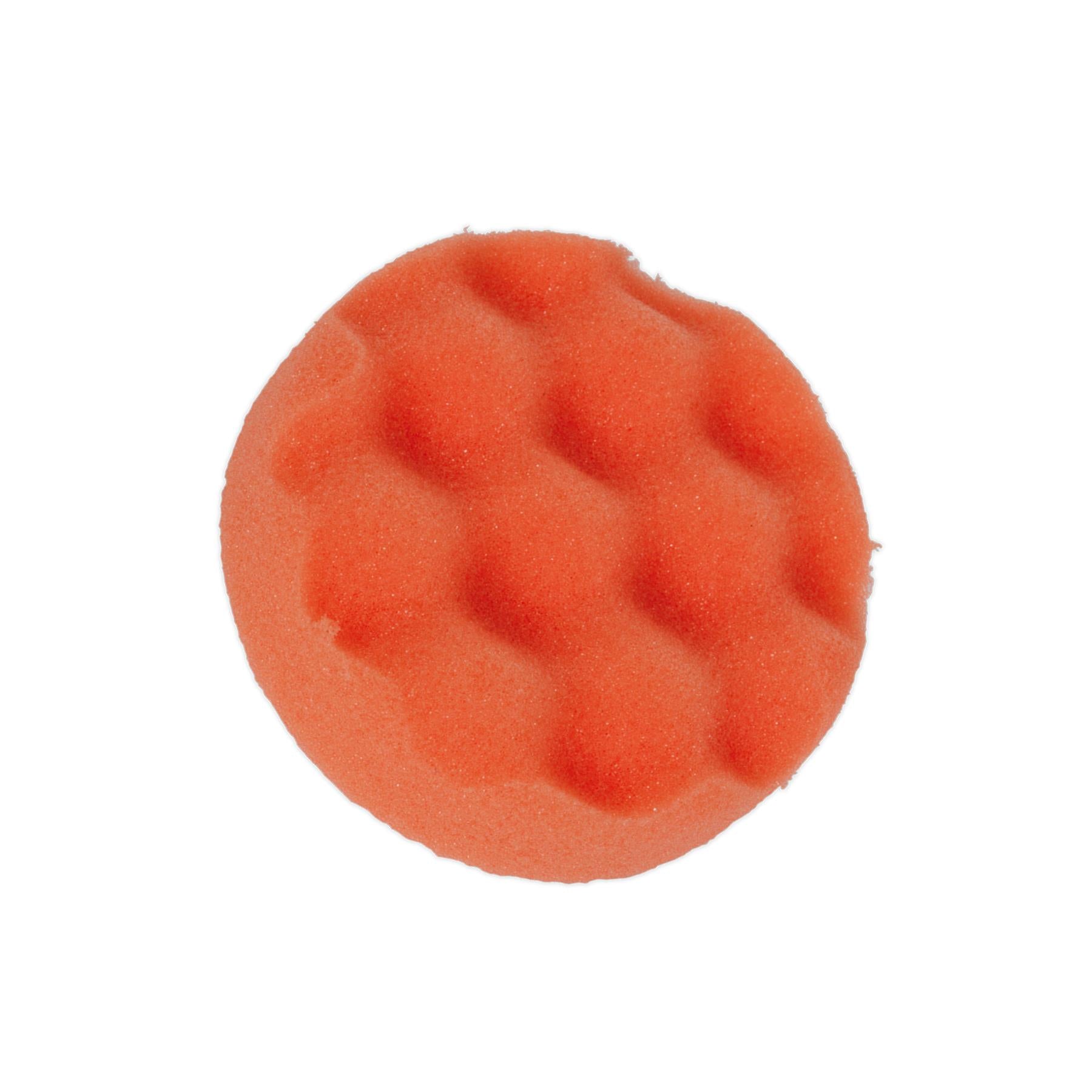 Sealey Buffing & Polishing Foam Head Hook/Loop 80x25mm Orange/Firm