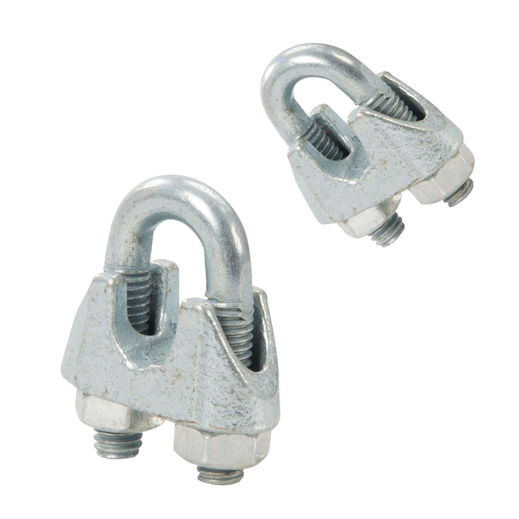 5x Wire Rope Grips Clamp M10 U Bolts Fitting Cable Cord Tie Heavy Duty Steel