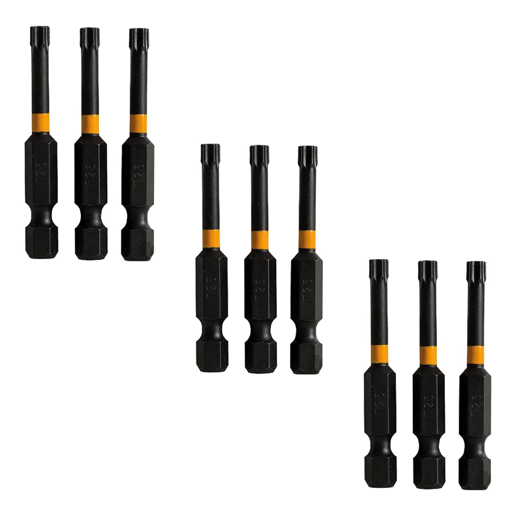 15x T25 High Torque Impact Bit Drill Driver Screwdriver Bits Sets 50mm