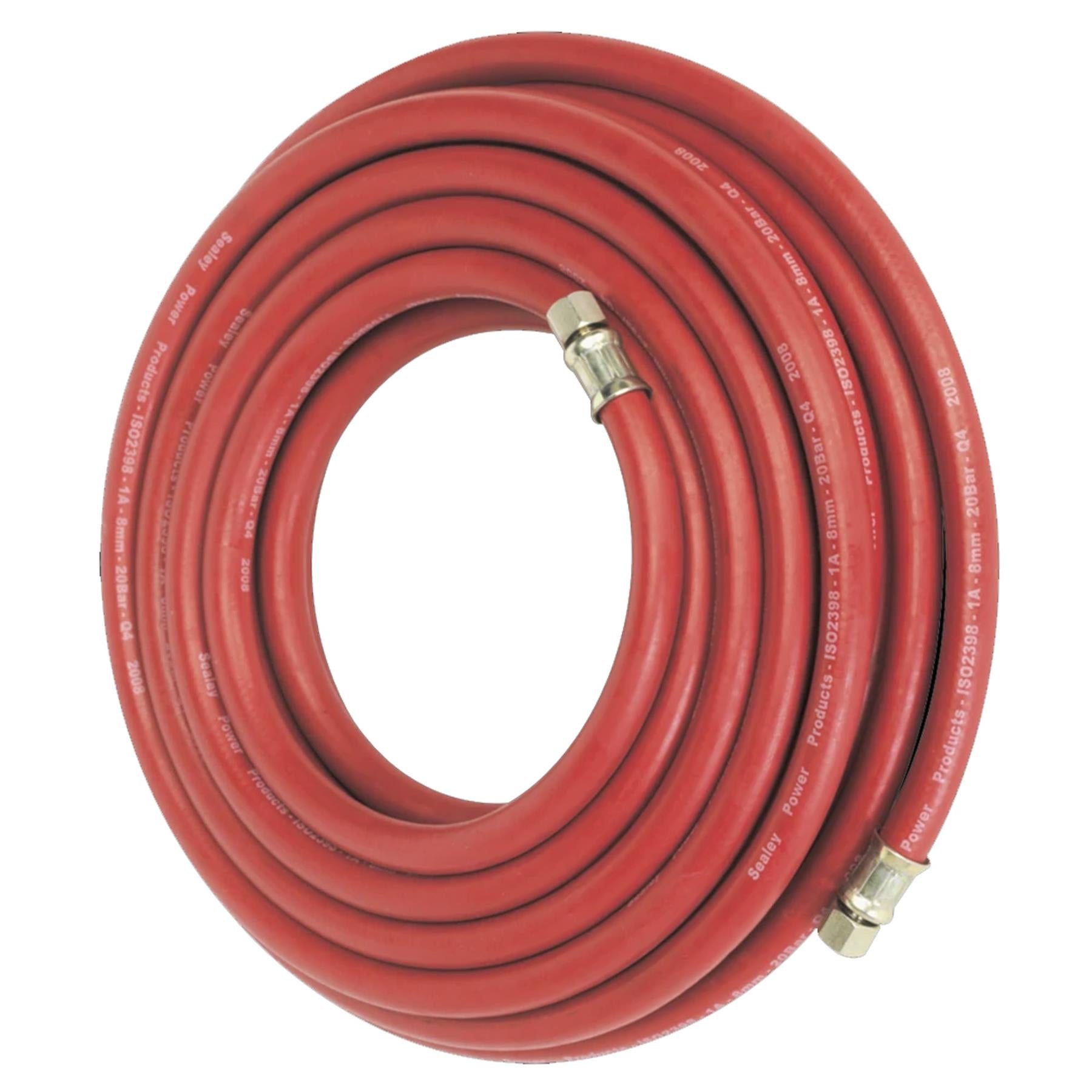 Sealey Air Hose 10m x 8mm with 1/4"BSP Unions