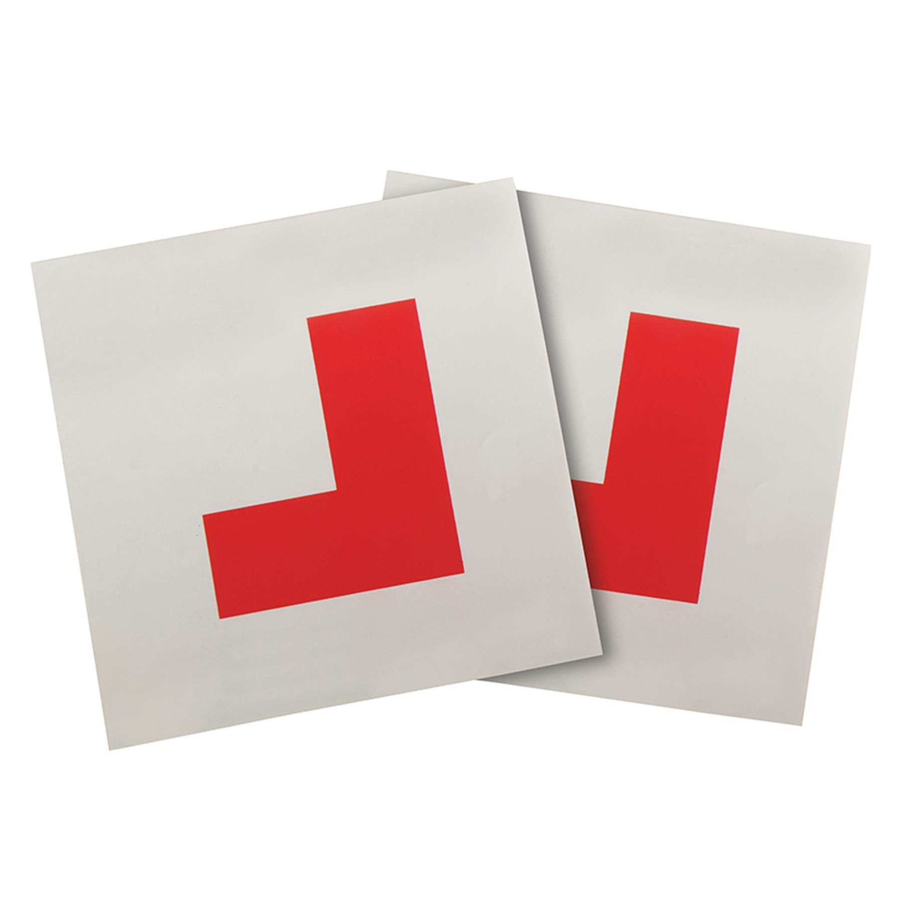2Pce Magnetic 'L' Plates - Learner Learning Driver Safety Driving Test