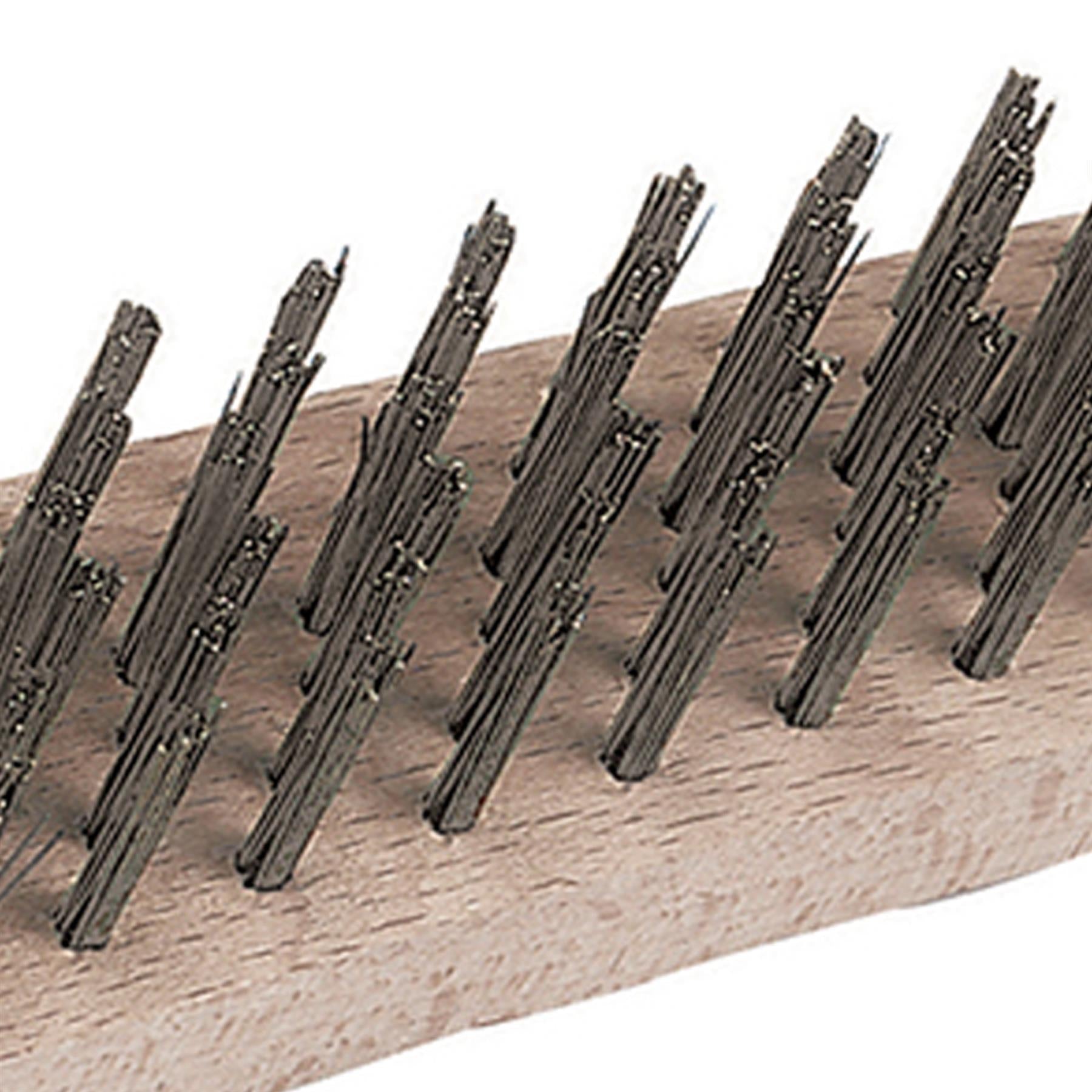 Heavy Duty Wire Brush 4 Row Bristle Length 20mm Length 290mm Brand New