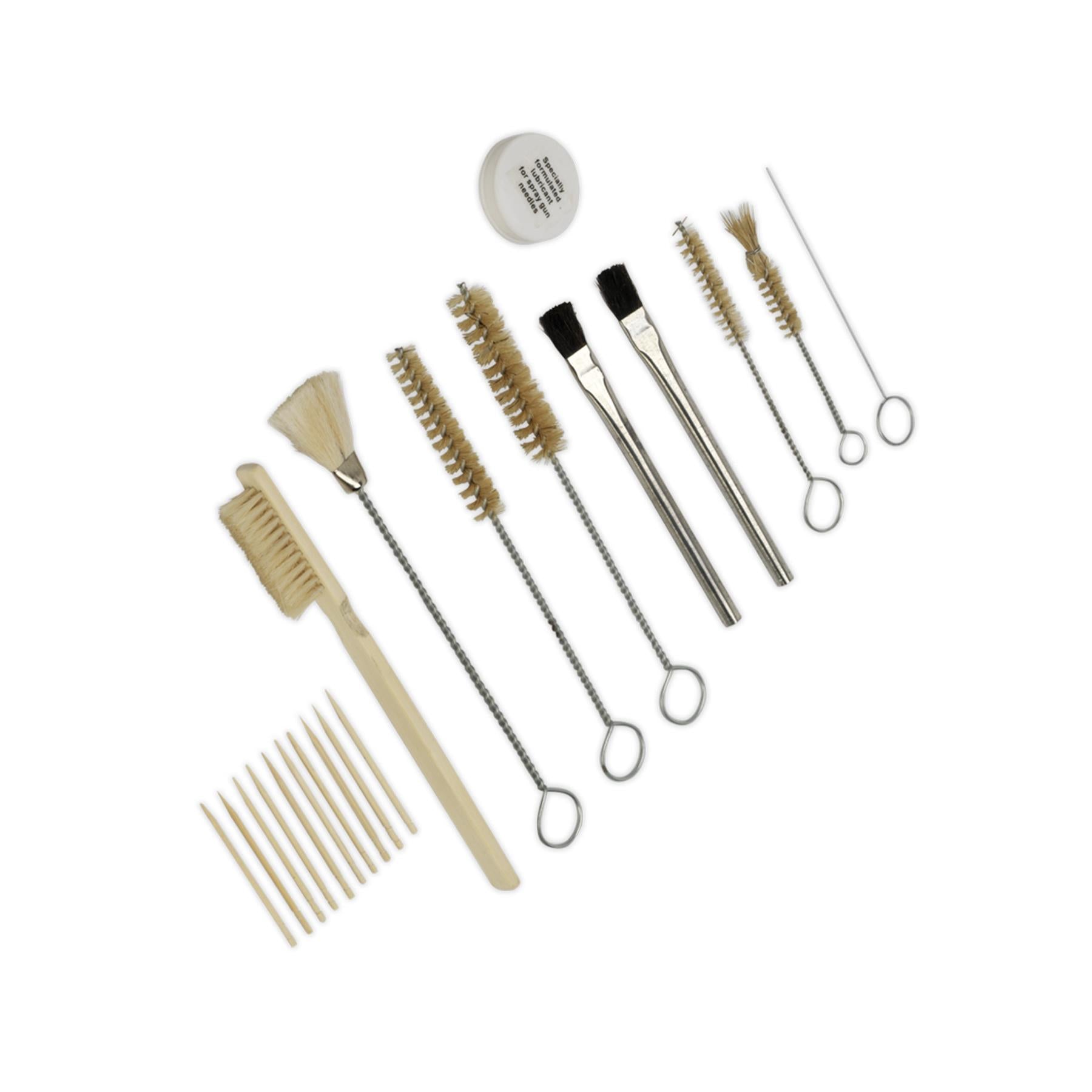 Sealey Spray Gun Cleaning Set Various Sized Brushes And Probes 20Pc