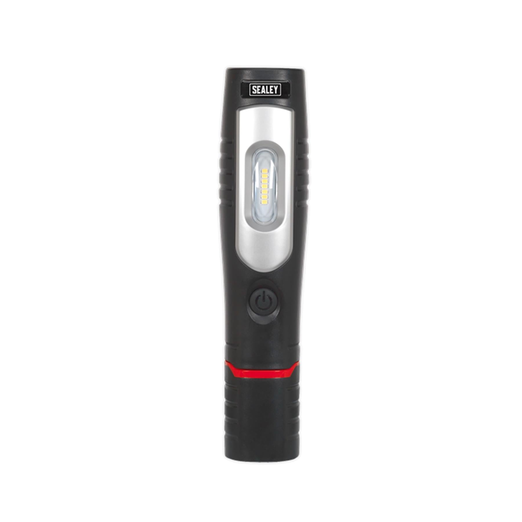 Sealey Rechargeable 360 Inspection Light 7 SMD & 3W SMD LED Black