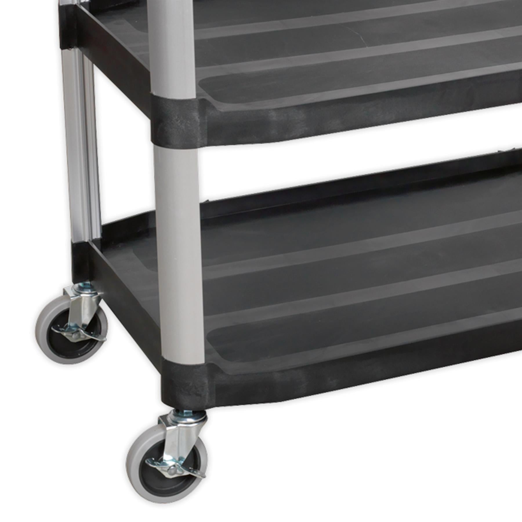 Sealey Workshop Trolley 3-Level Composite 40kg capacity per shelf