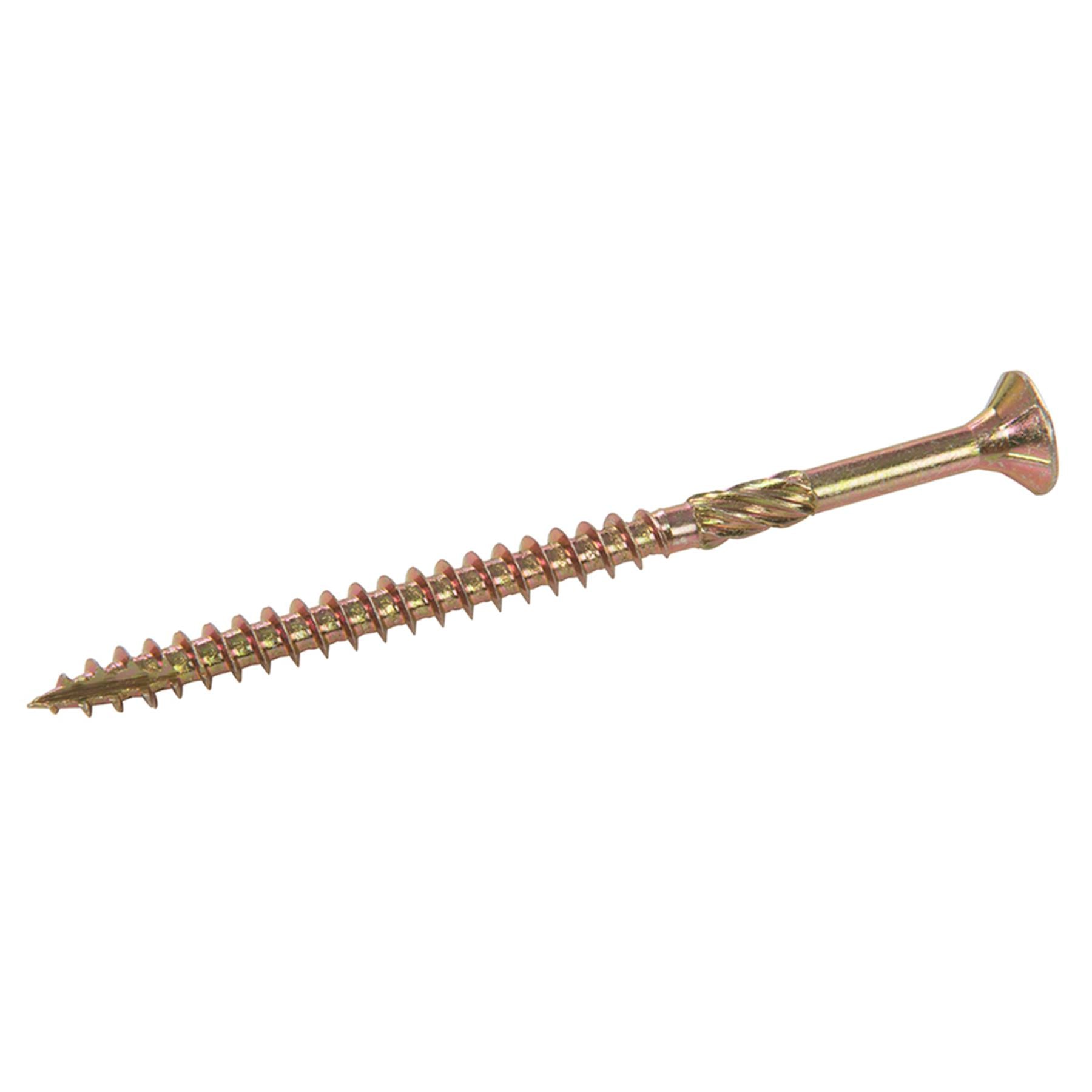 5x80mm Goldstar Advanced Screws Self Drilling Hard Soft Wood Chipboard Countersink 100PK