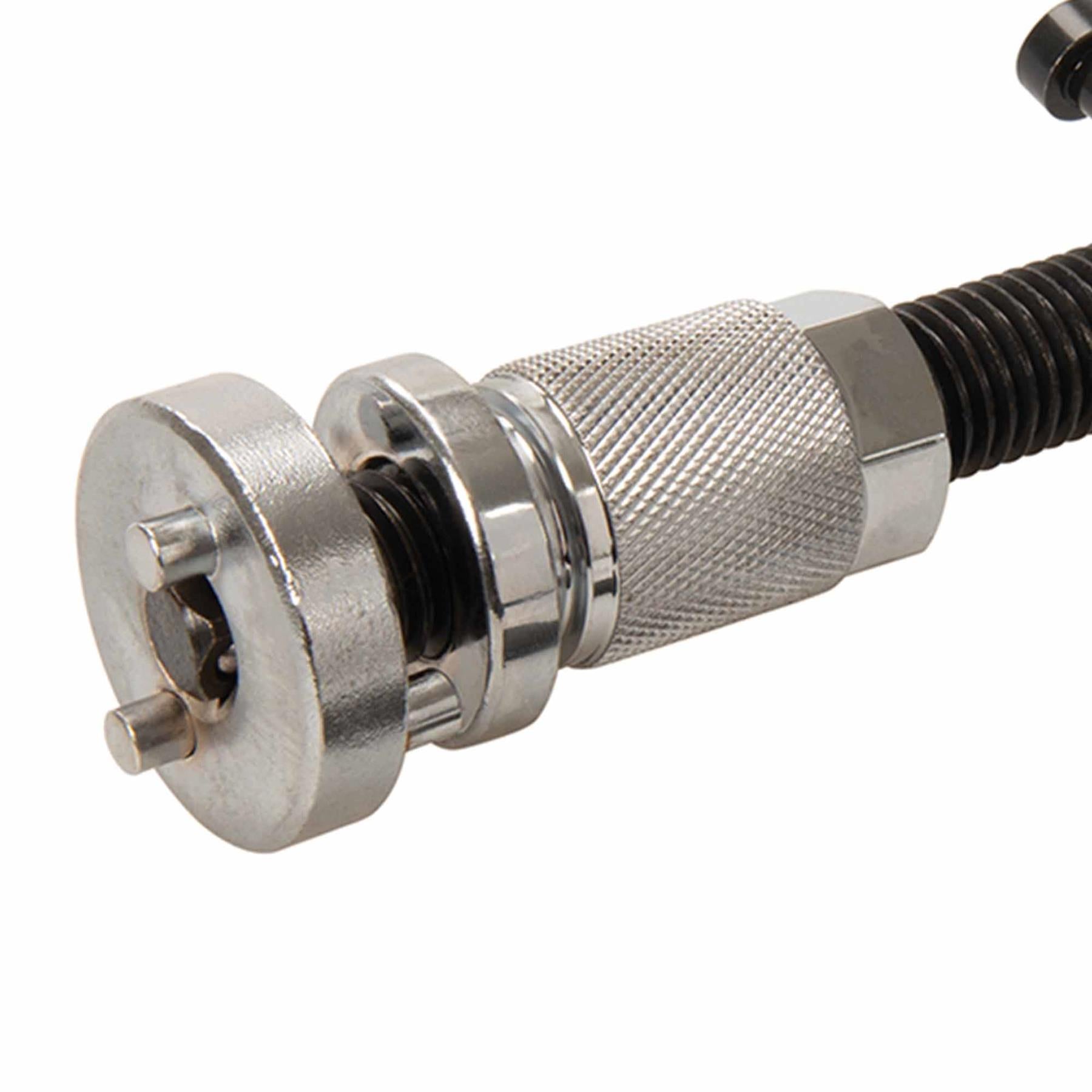 Brake Piston Wind-Back Tool Chrome Plated Double End Includes 2-Sided Adaptor