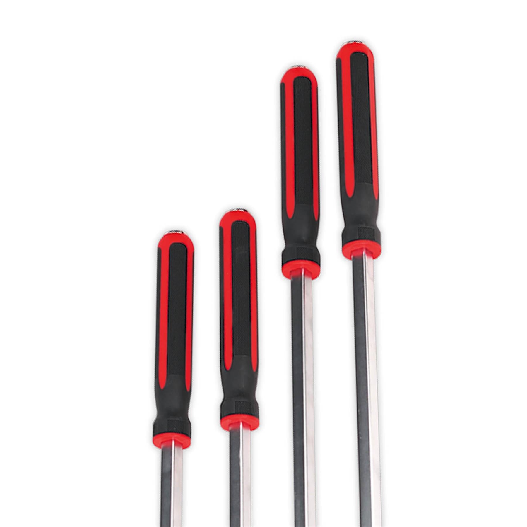 Sealey Pry Bar Set 4pc Heavy-Duty with Hammer Cap