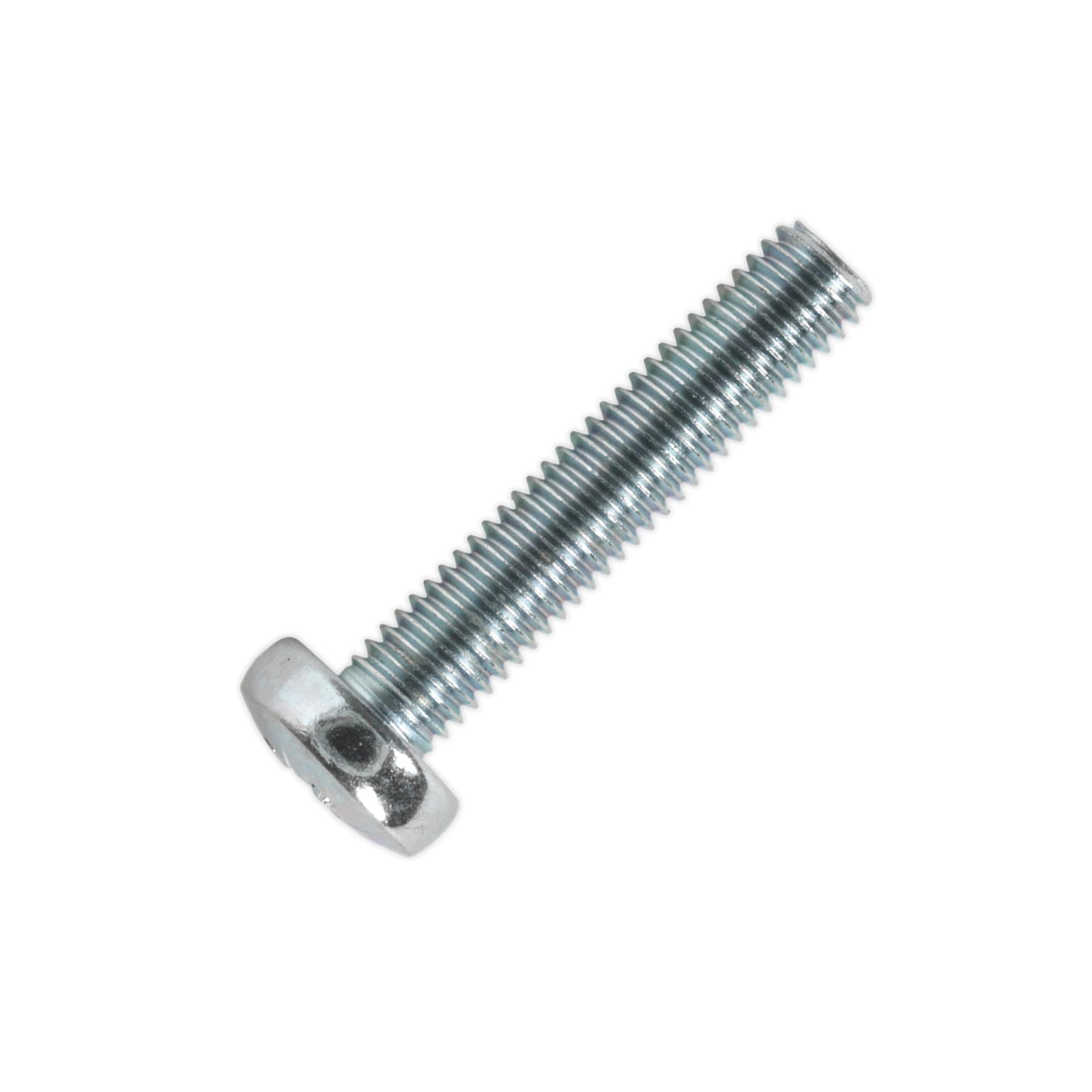 Sealey Machine Screw M5 x 25mm Pan Head Pozi Zinc Pack of 50