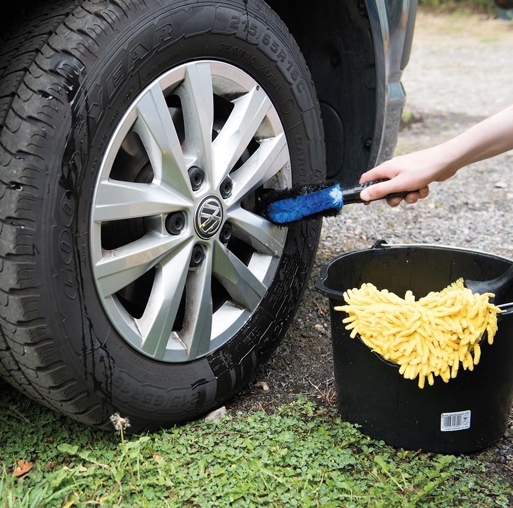 Soft Bristles Car Alloy Wheel Cleaning Cleaner Brush Quality Soft Grip Handle