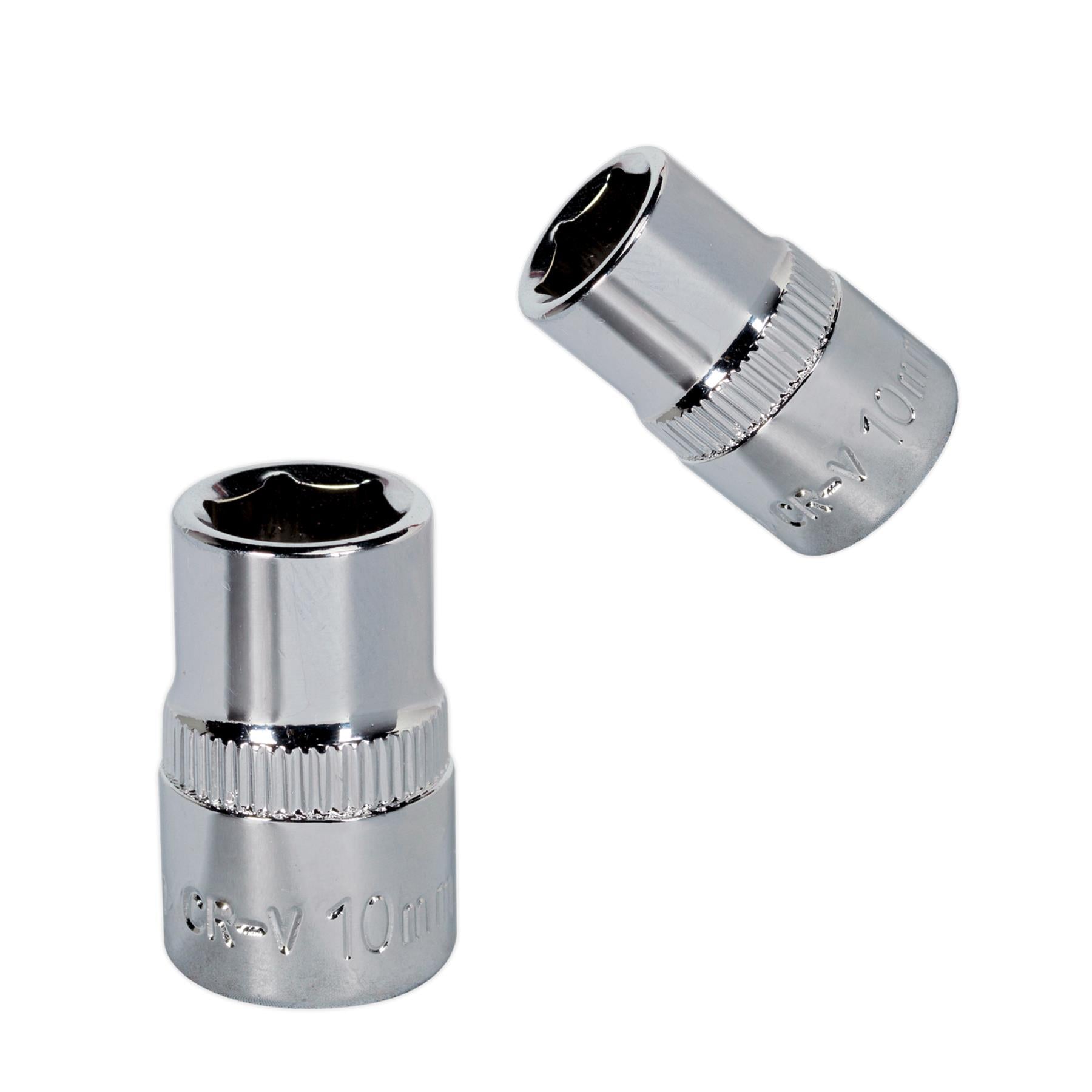 Sealey WallDrive® Socket 10mm 3/8"Sq Drive Fully Polished