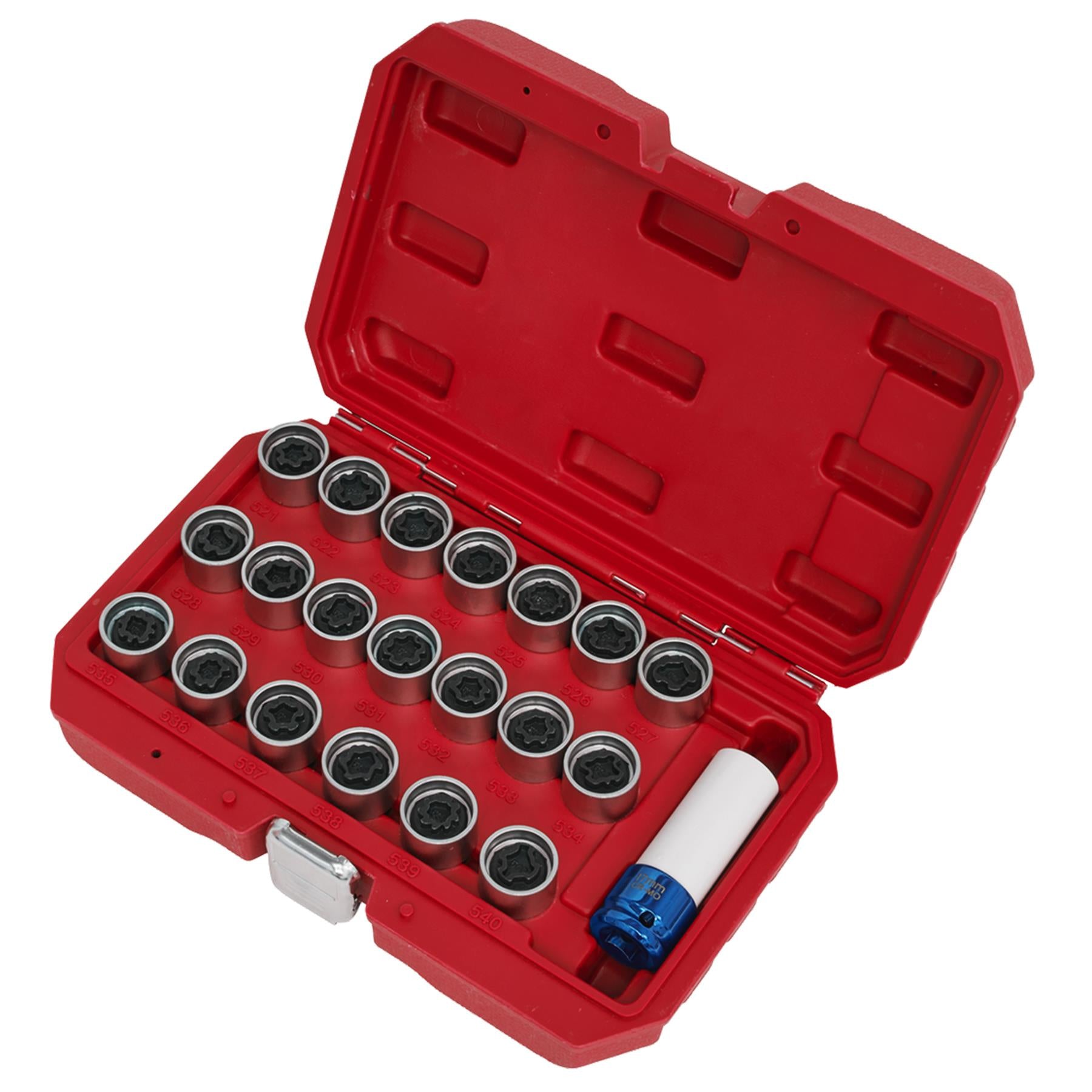 Sealey Locking Wheel Nut Key Set 20pc - VAG
