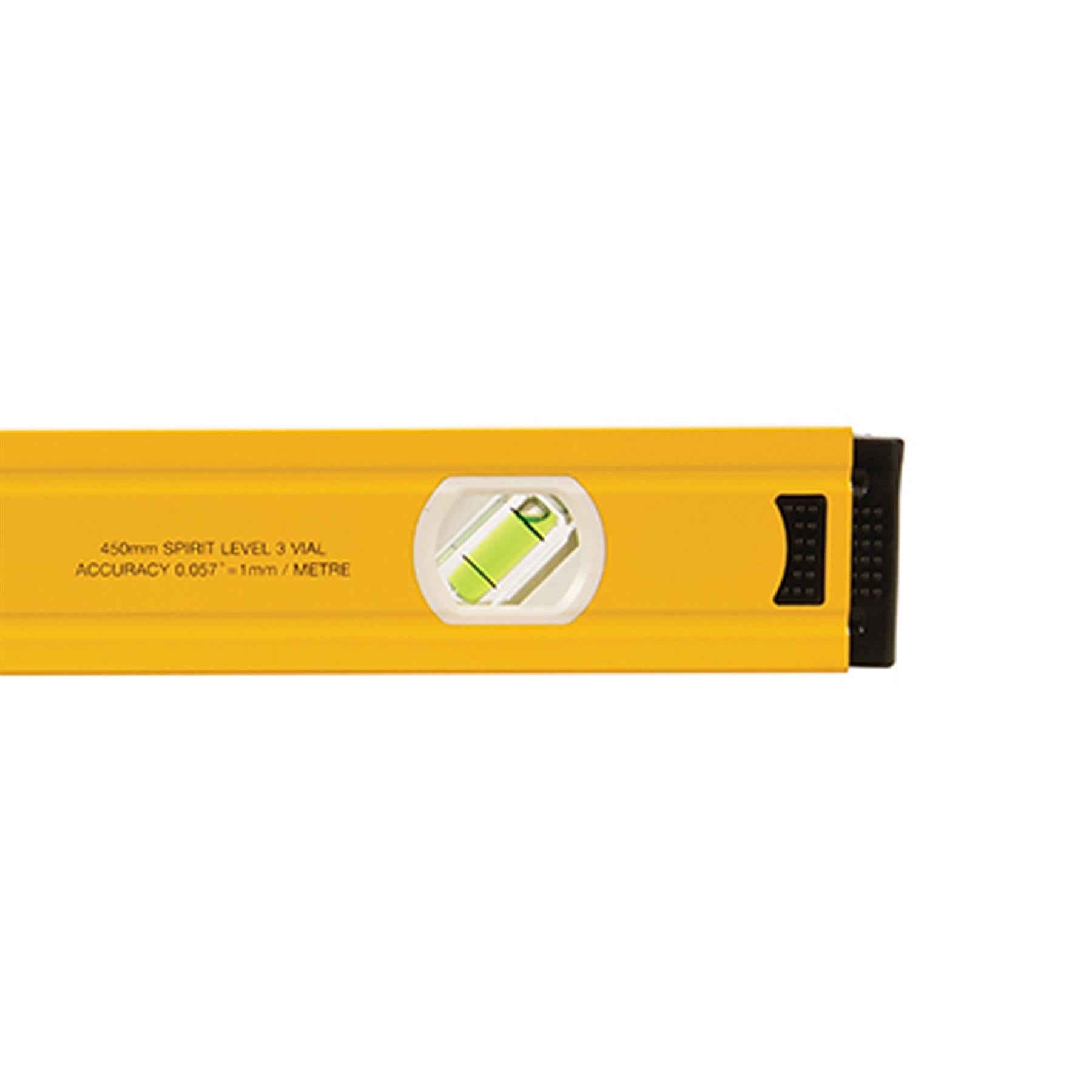 Spirit Level 450mm Measure Angles DIY ribbed sides for strength and accuracy