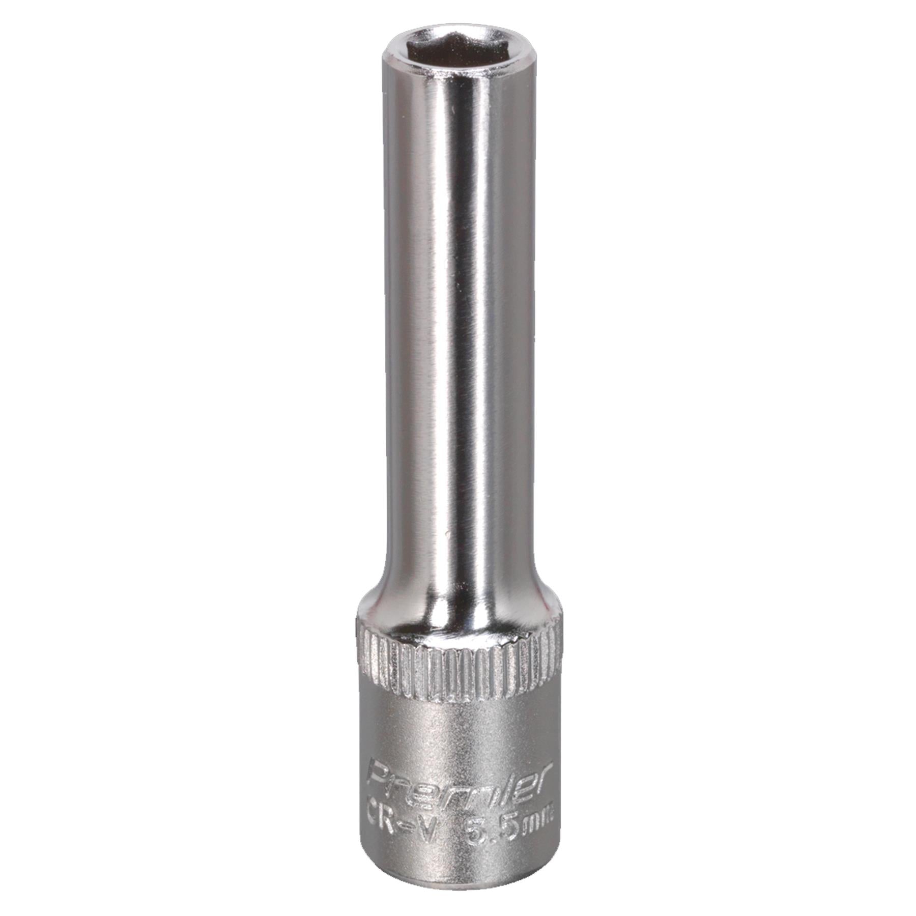 Sealey WallDrive Socket 5.5mm Deep 1/4"Sq Drive