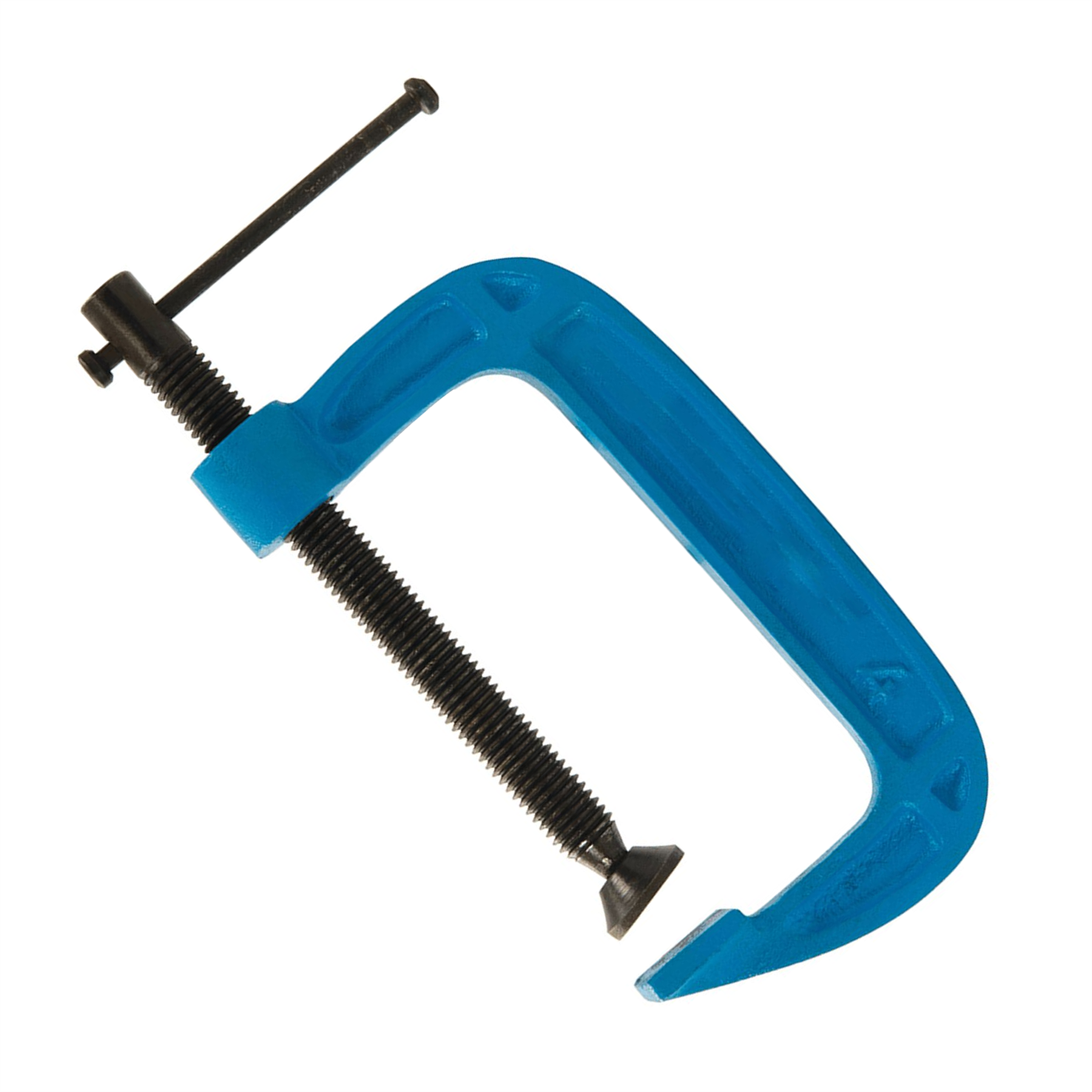 Light Duty G Clamp Cast Iron Frame With Black Phosphate Thread Coating 100mm