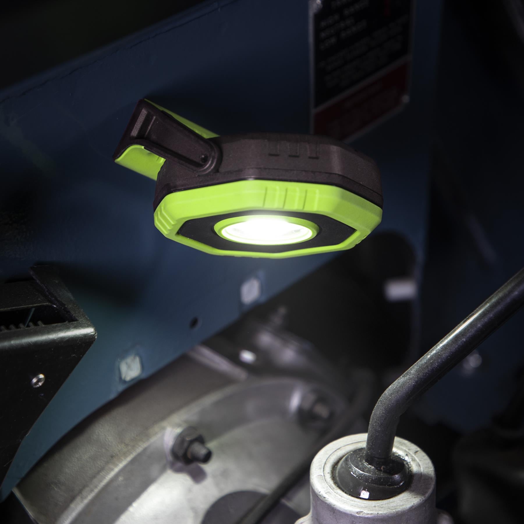 Rechargeable Pocket Floodlight with Magnet 360° 14W COB LED - Green