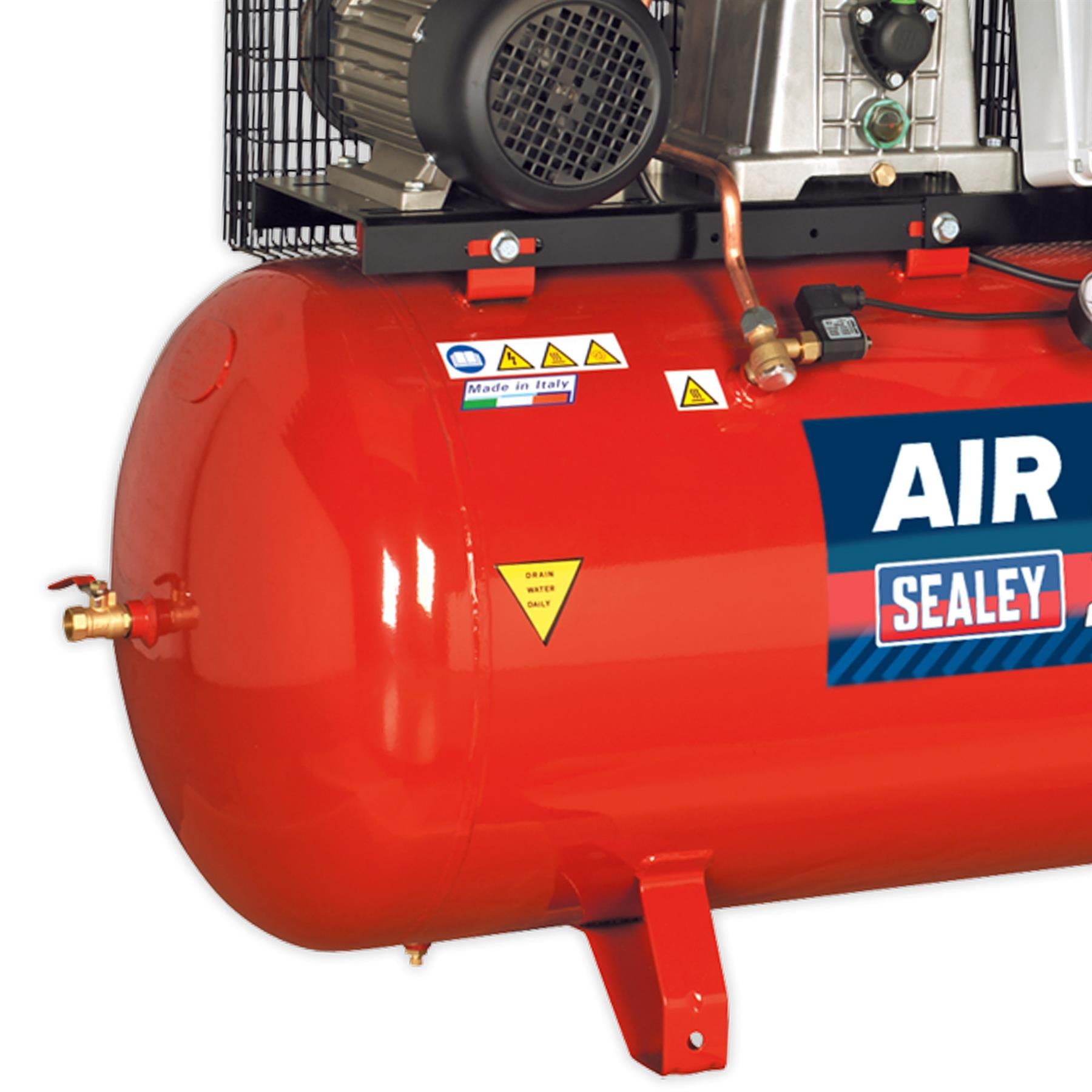 Sealey Compressor 270L Belt Drive 2 x 3hp with Cast Cylinders