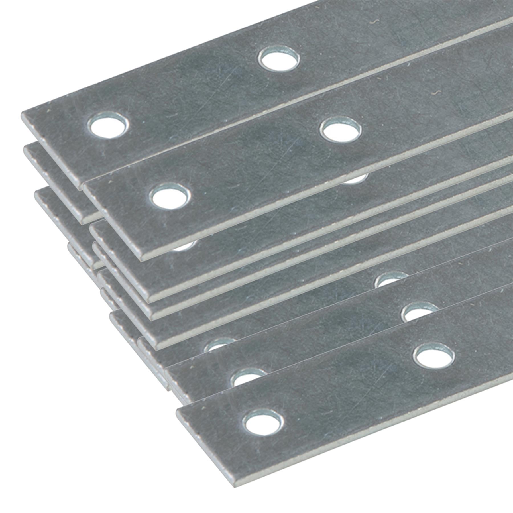 Mending Plates Zinc Plated With Offset Fixing Holes For Timber Repair 200Pk 100mm