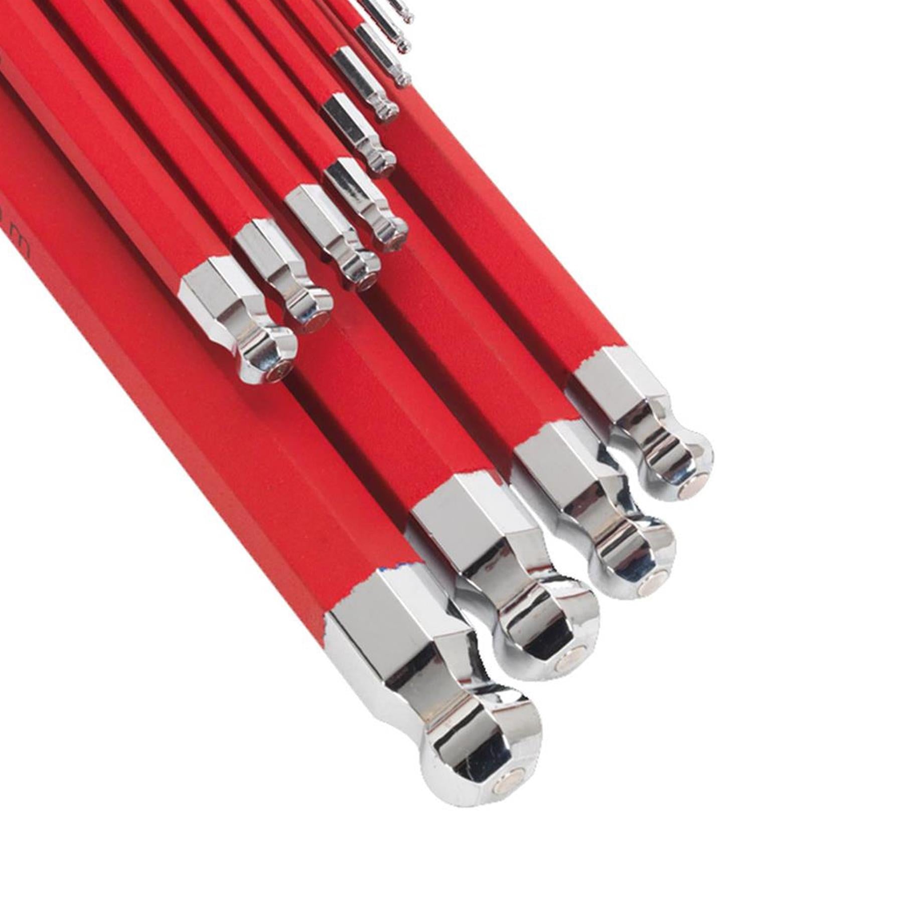 Sealey Jumbo Ball-End Hex Key Set 13pc Anti-Slip - Metric