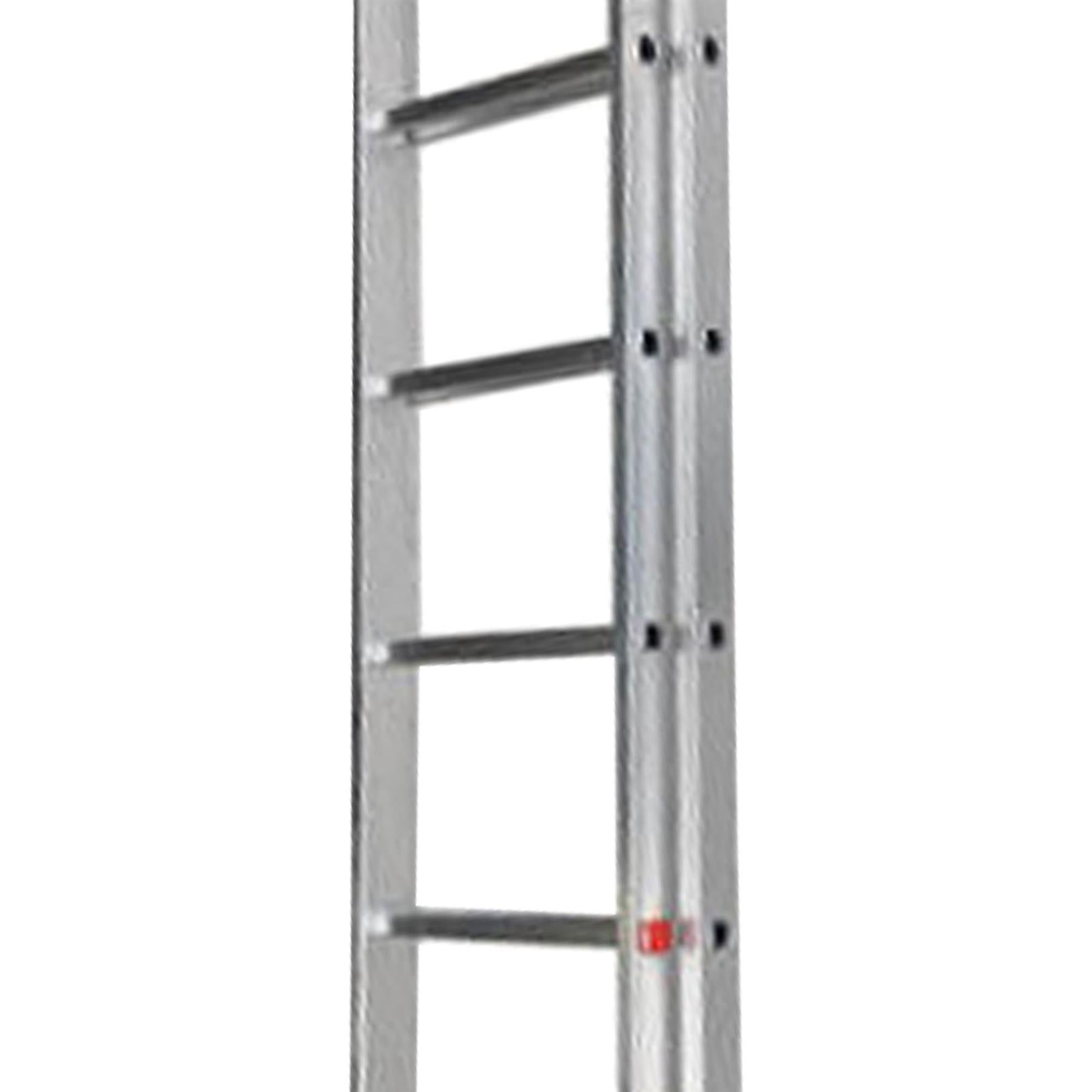 Dapetz 11 Rung Aluminium Extension Ladder 3m For Home, Double Section, 150 Kg