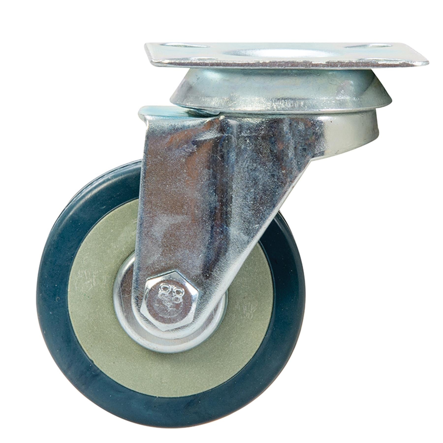 Swivel Rubber Castor - 50mm 50Kg Wheel Rubber Castor With Non-Marking Tyre