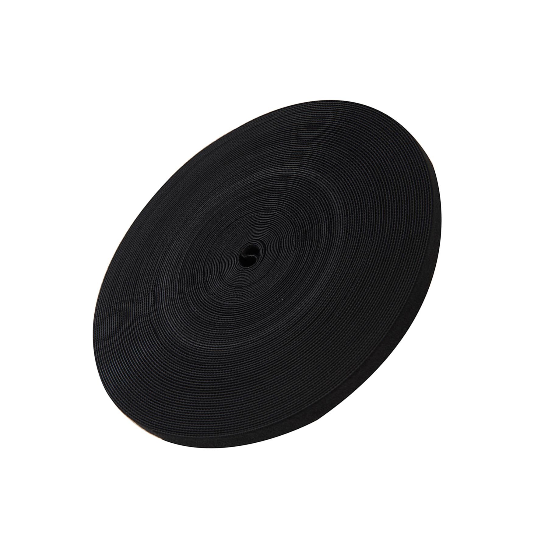Self-Wrap Hook & Loop Tape Black - 13mm X 25M Reusable & Flexible Self-Gripping